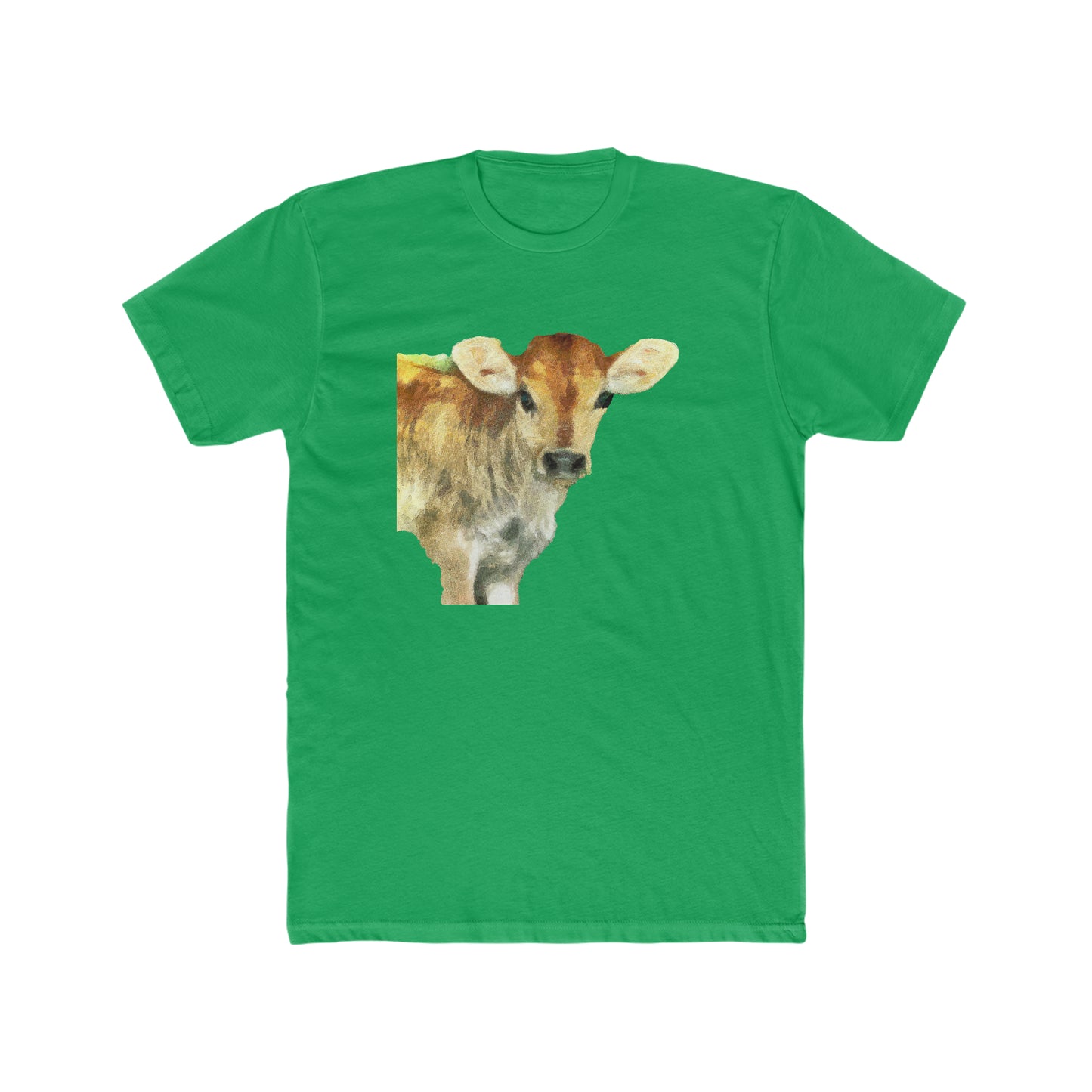 Jersey Calf - Men's Fitted Cotton Crew Tee