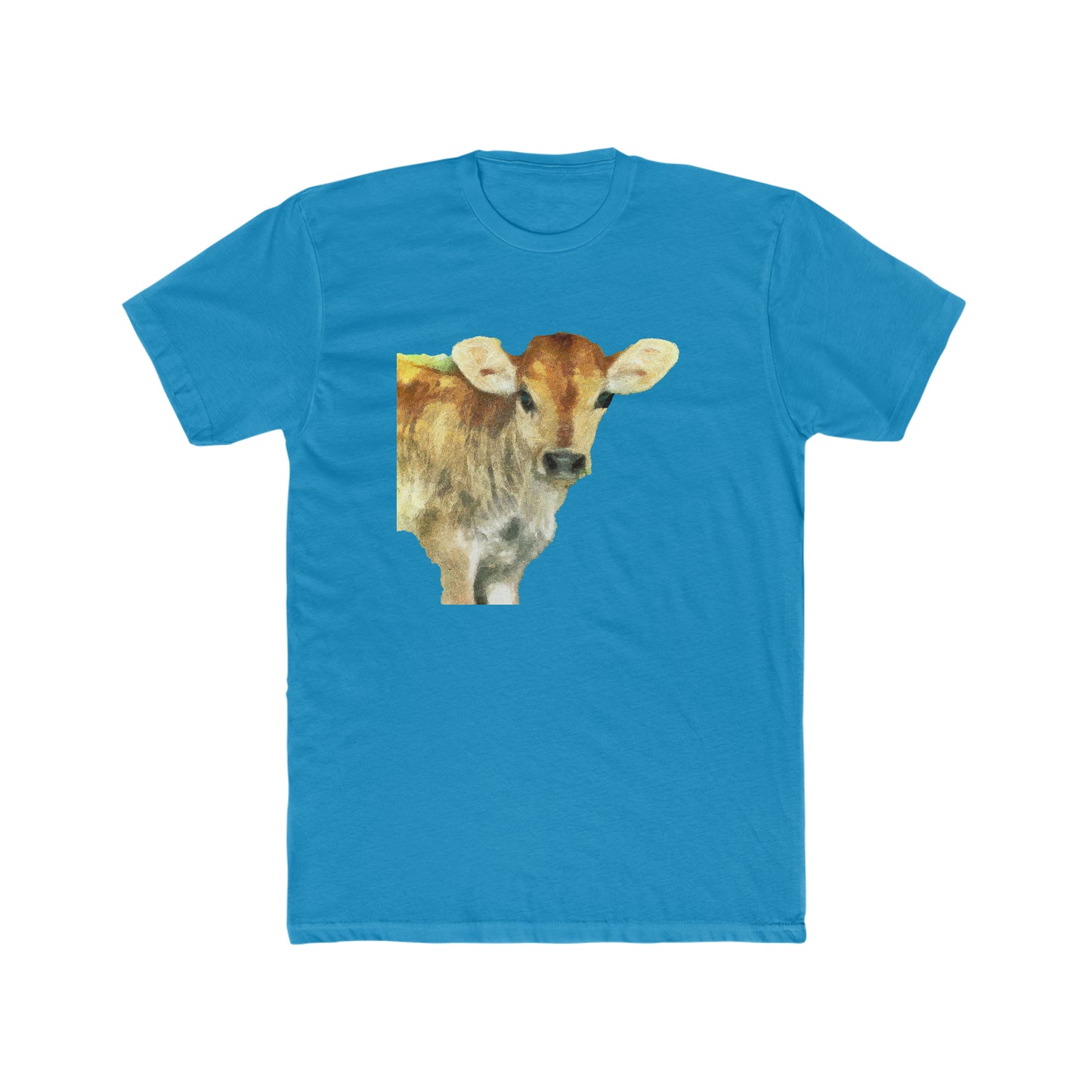 Jersey Calf - Men's Fitted Cotton Crew Tee