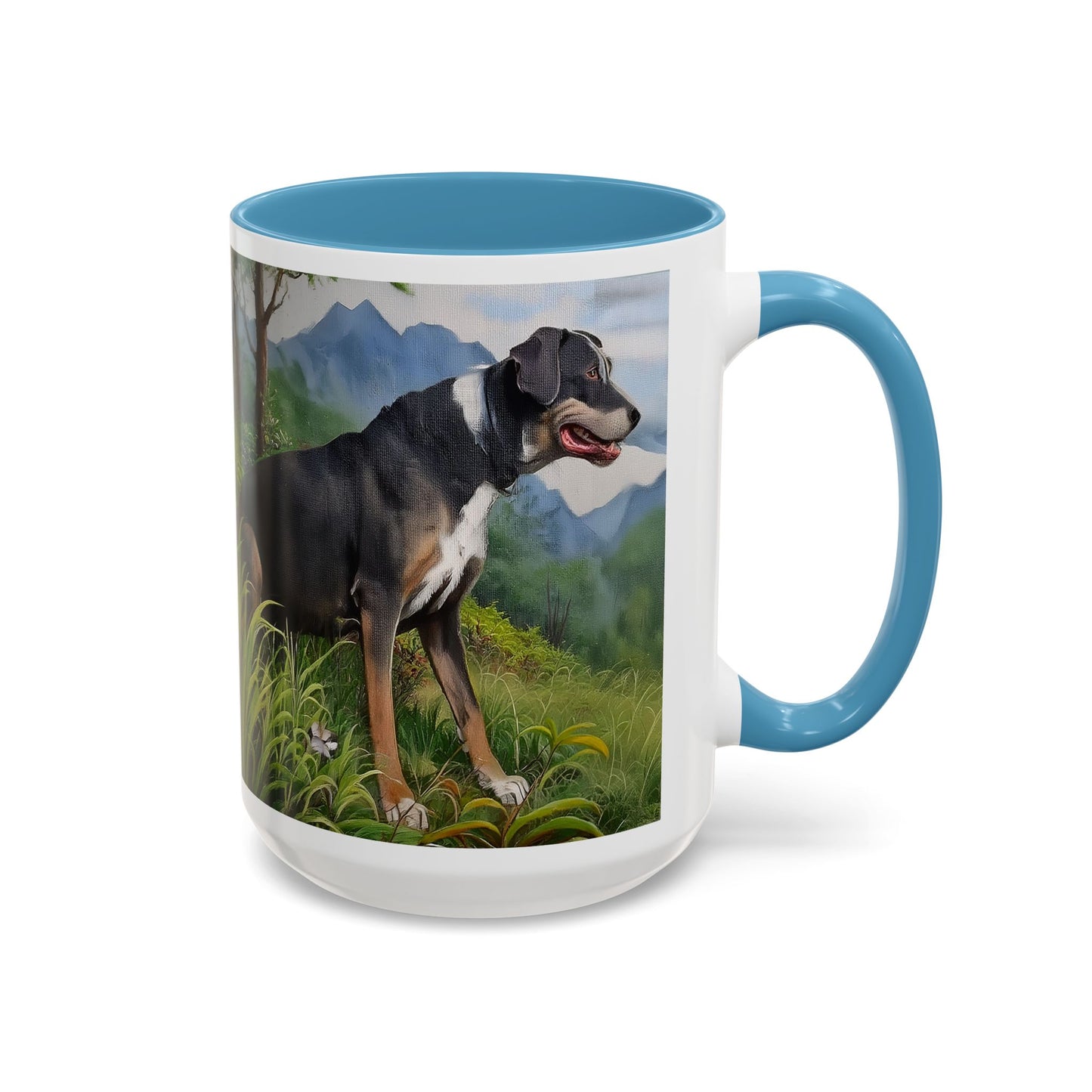 Mountain Cur Ceramic Accent Coffee Mug - 2 Sizes