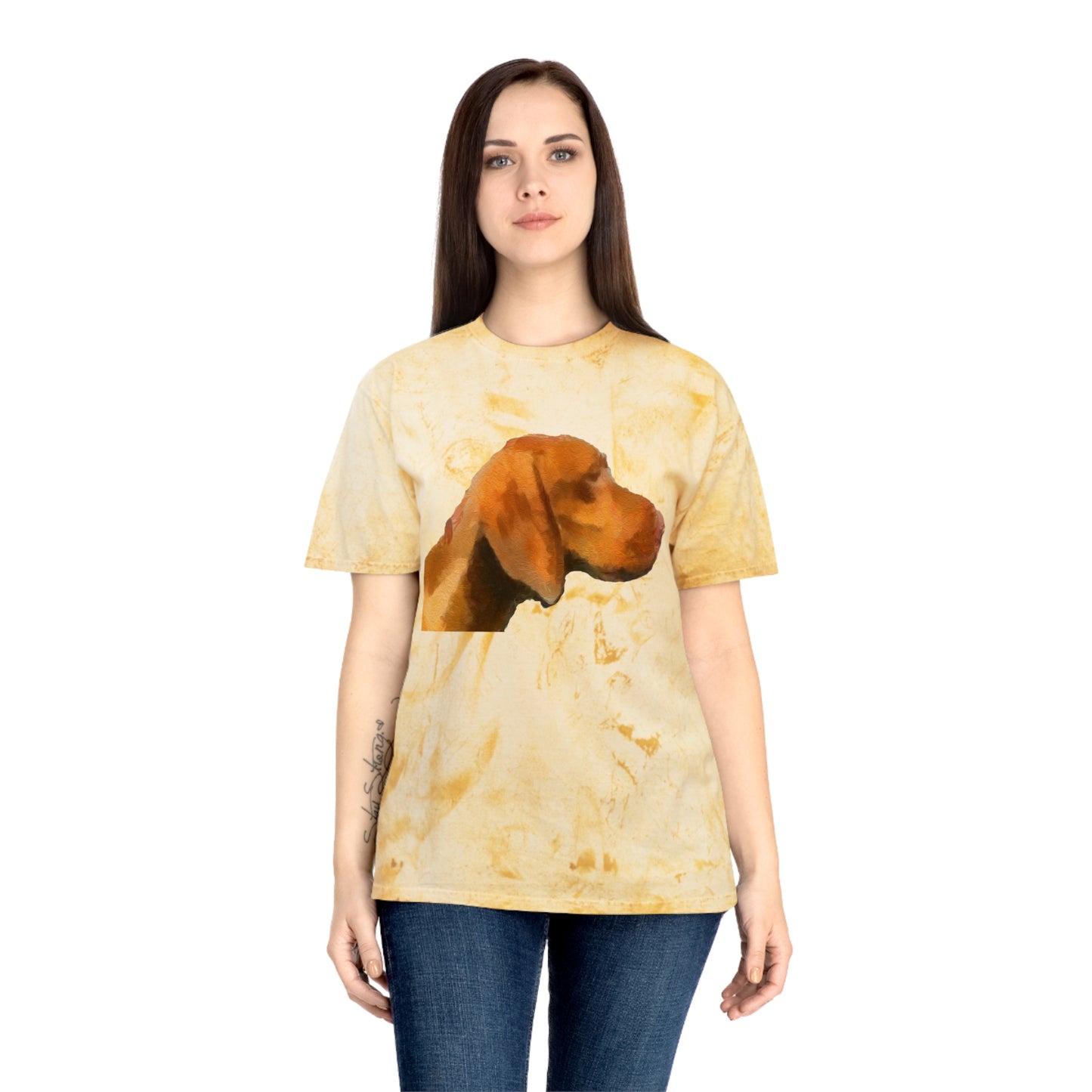 Hungarian Vizsla 'Bela' Unisex Cotton Color Blast T-Shirt