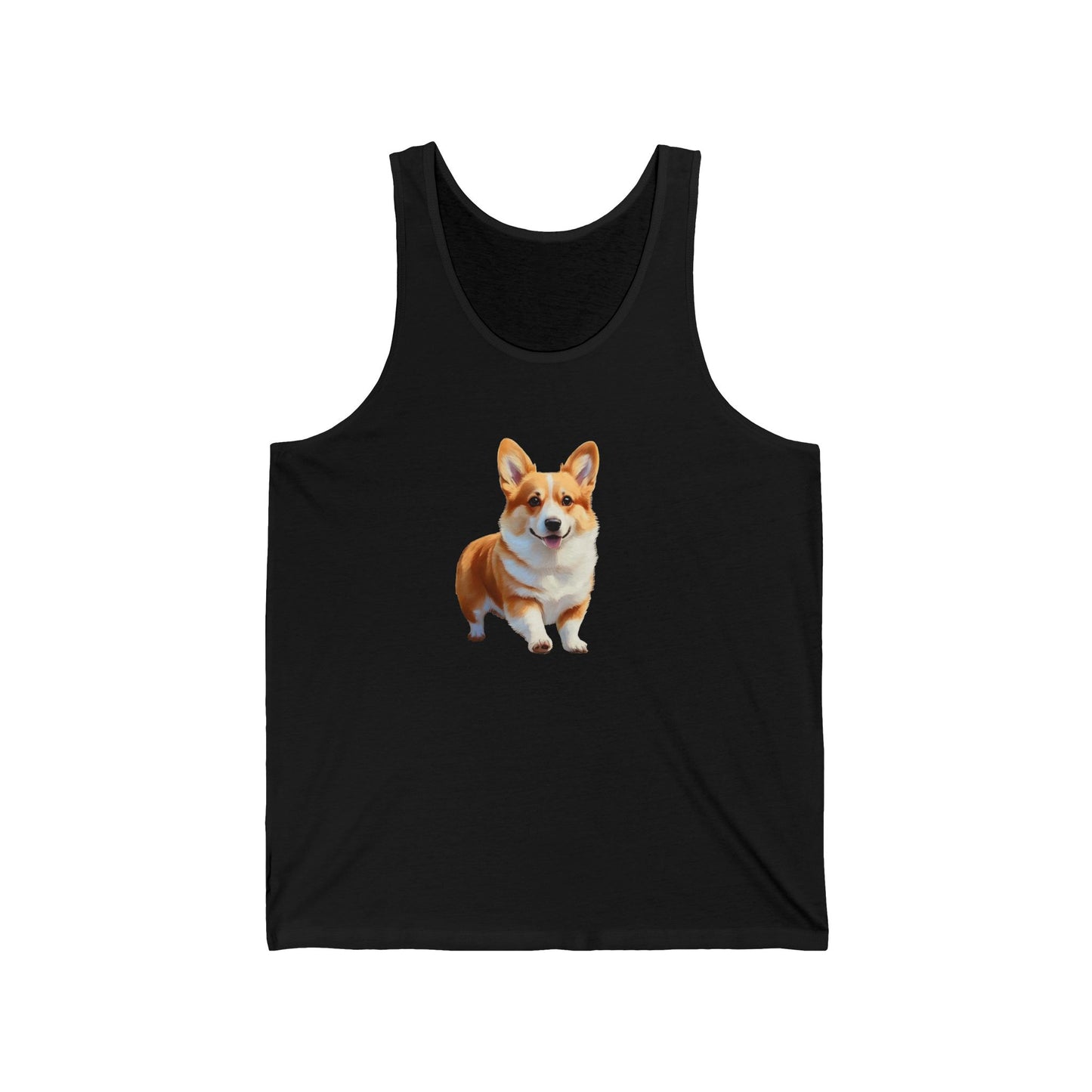 Welsh Corgi Puppy - Unisex Jersey Tank Top