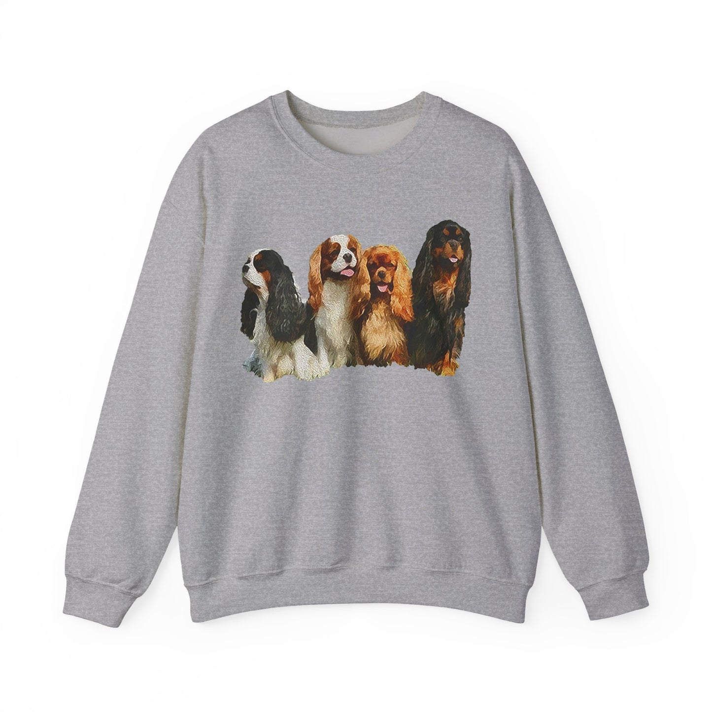 Cozy King Charles Spaniels 'Cavalier Club' Unisex Crewneck Sweatshirt
