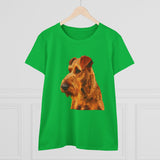 Irish Terrier 'Jocko' Women's Midweight Cotton Tee
