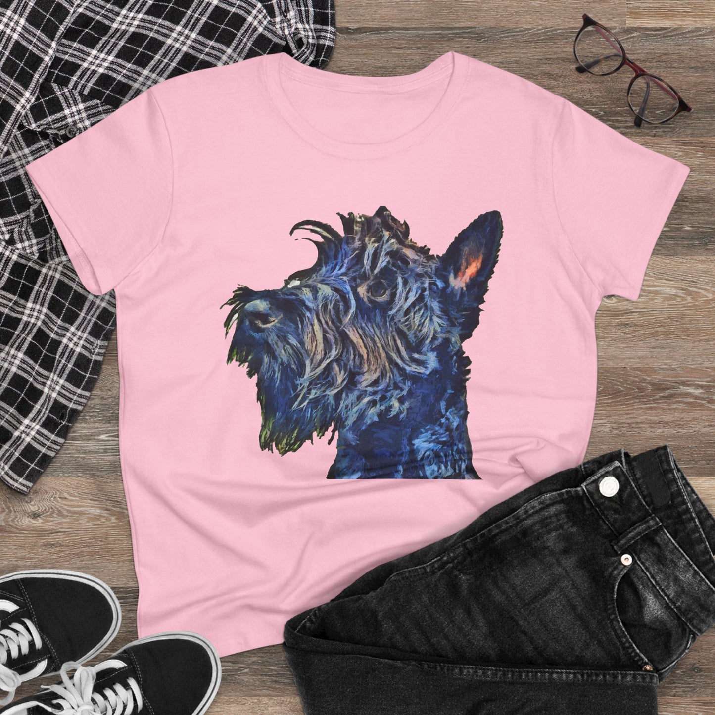 Scottish Terrier 'Scottie' Women's Midweight Cotton Tee