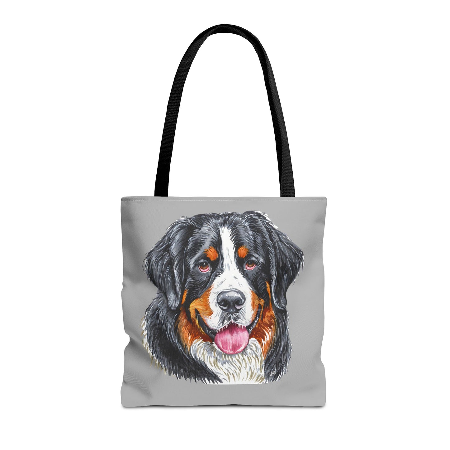 Bernese Mountain Dog Polyester Tote Bag (AOP)