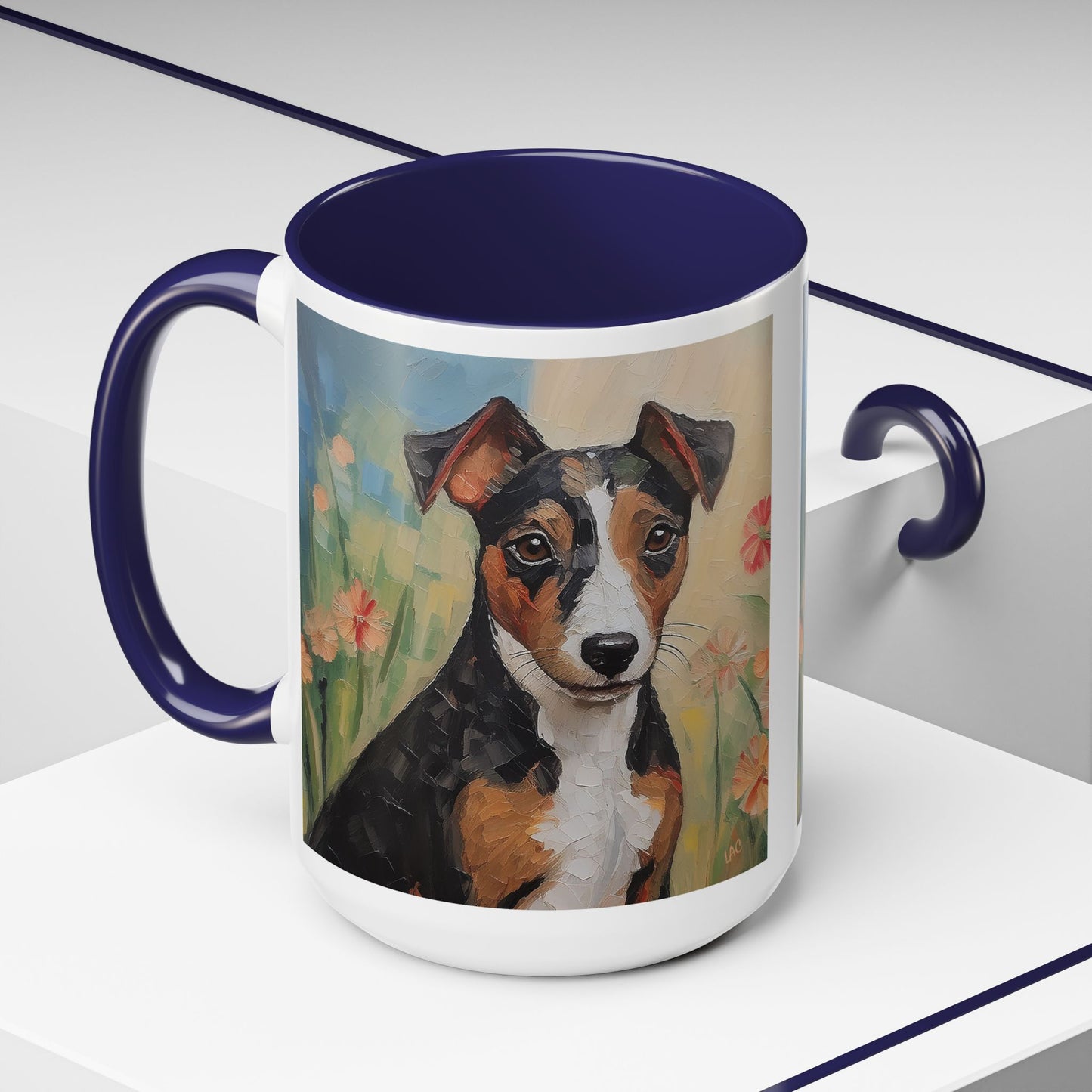 Teddy Roosevelt Terrier - Ceramic Accent Coffee Mug - 2 Sizes