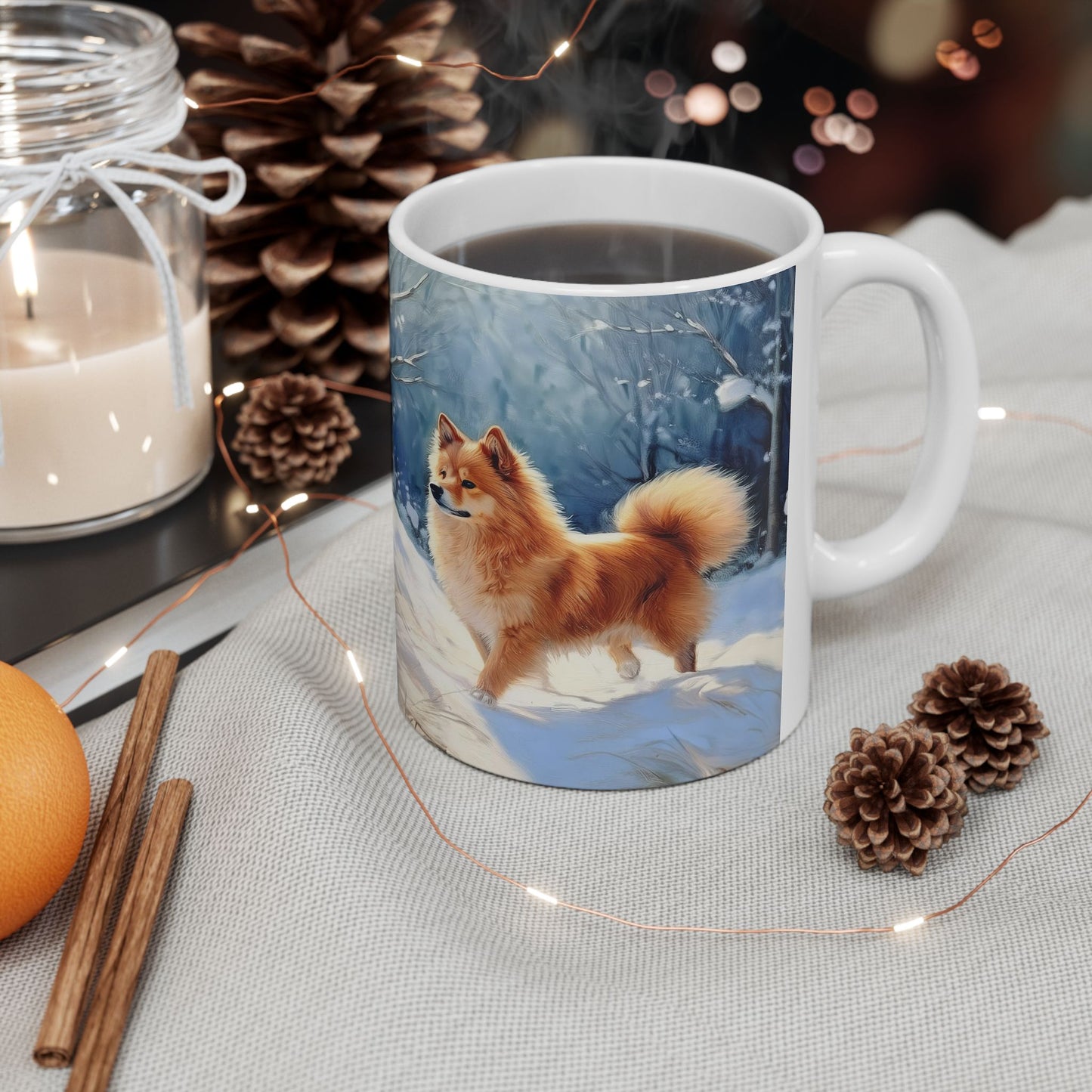 Finnish Spitz Ceramic Mug