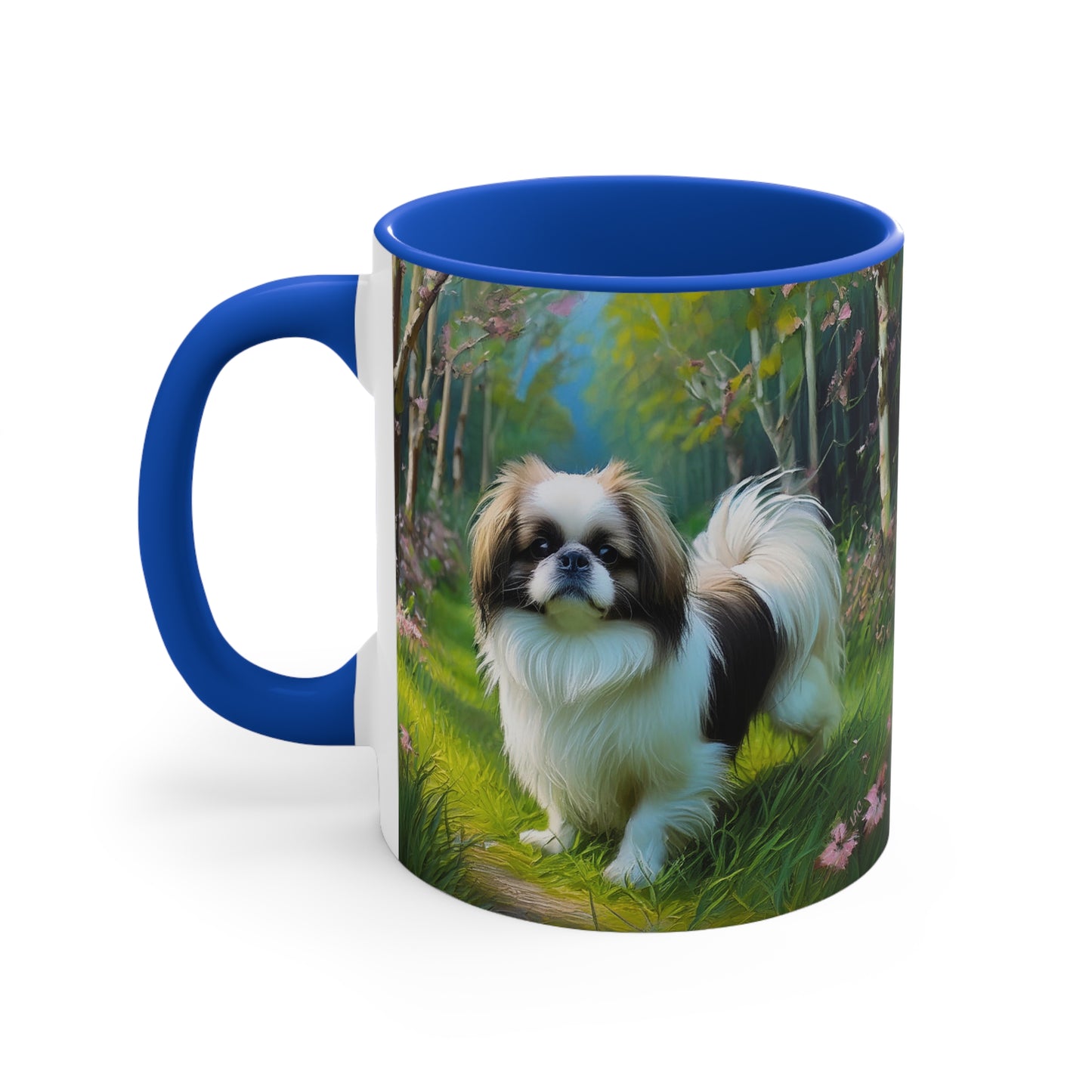 Japanese Chin 11oz Ceramic Accent Mug