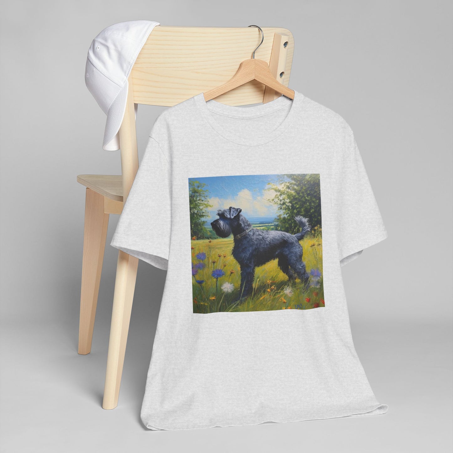 Kerry Blue Terrier Unisex Lightweight Jersey T-Shirt