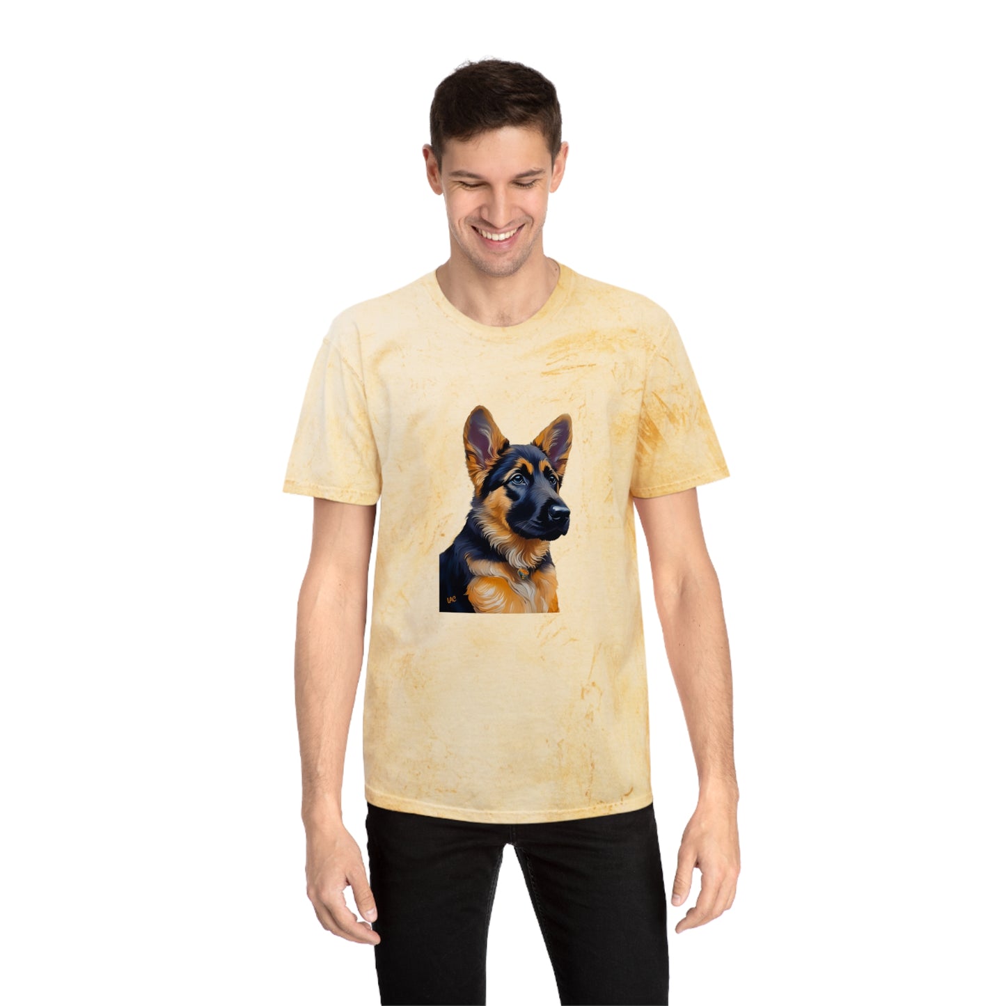 German Shepherd Puppy Unisex Color Blast T-Shirt