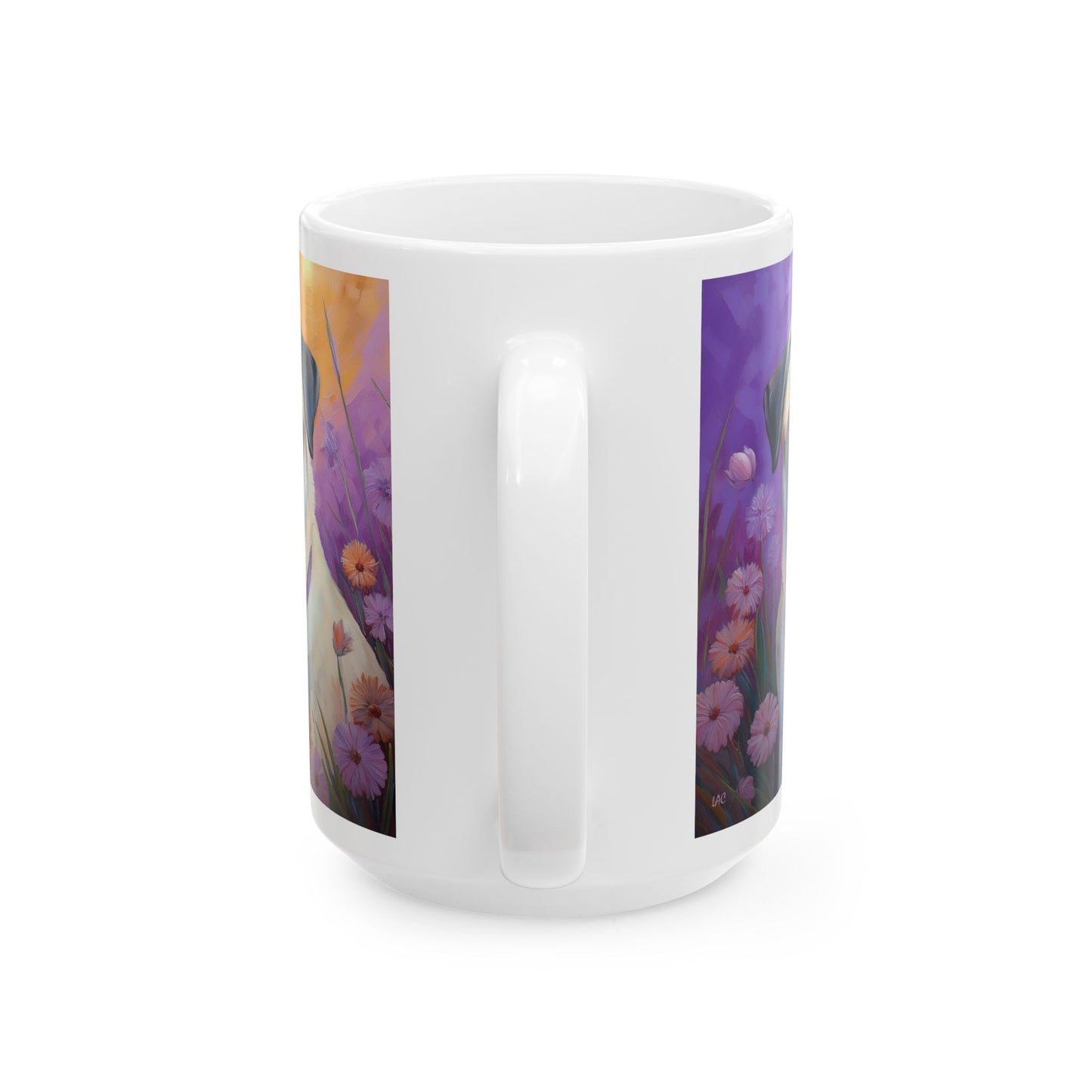 Pug - White Ceramic Mug - 2 Sizes