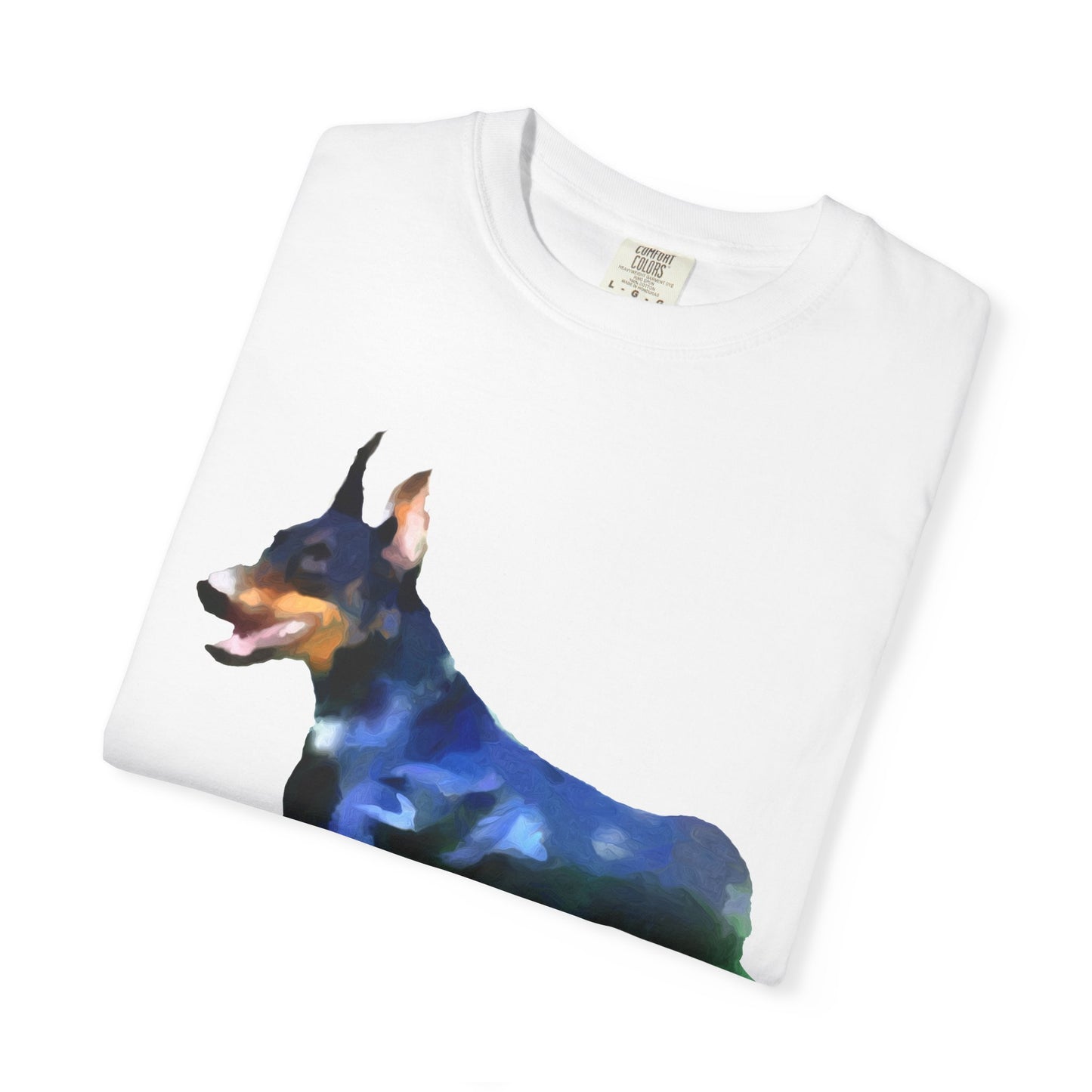 Doberman Pinscher 'Lina' Unisex Relaxed Fit Garment-Dyed T-shirt