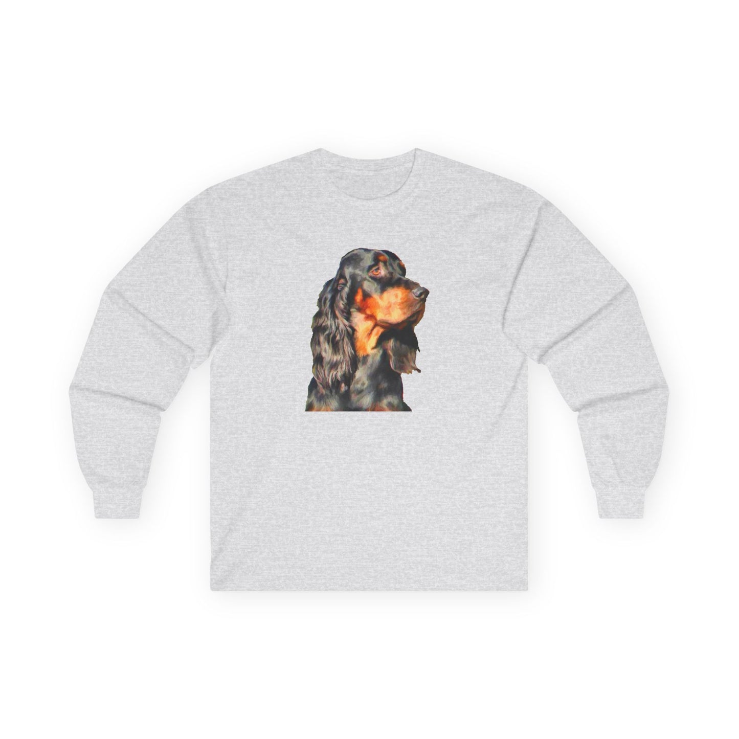 Gordon Setter "Angus" Unisex Cotton Long Sleeve Tee