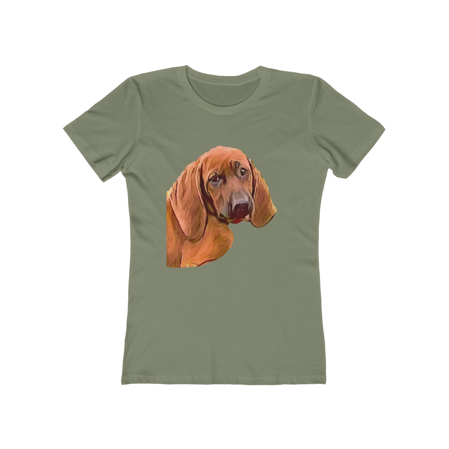 Redbone Coonhound - - Women's Slim Fit Ringspun Cotton T-Shirt