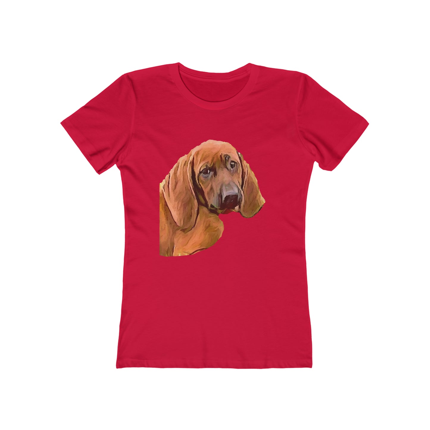 Redbone Coonhound - - Women's Slim Fit Ringspun Cotton T-Shirt