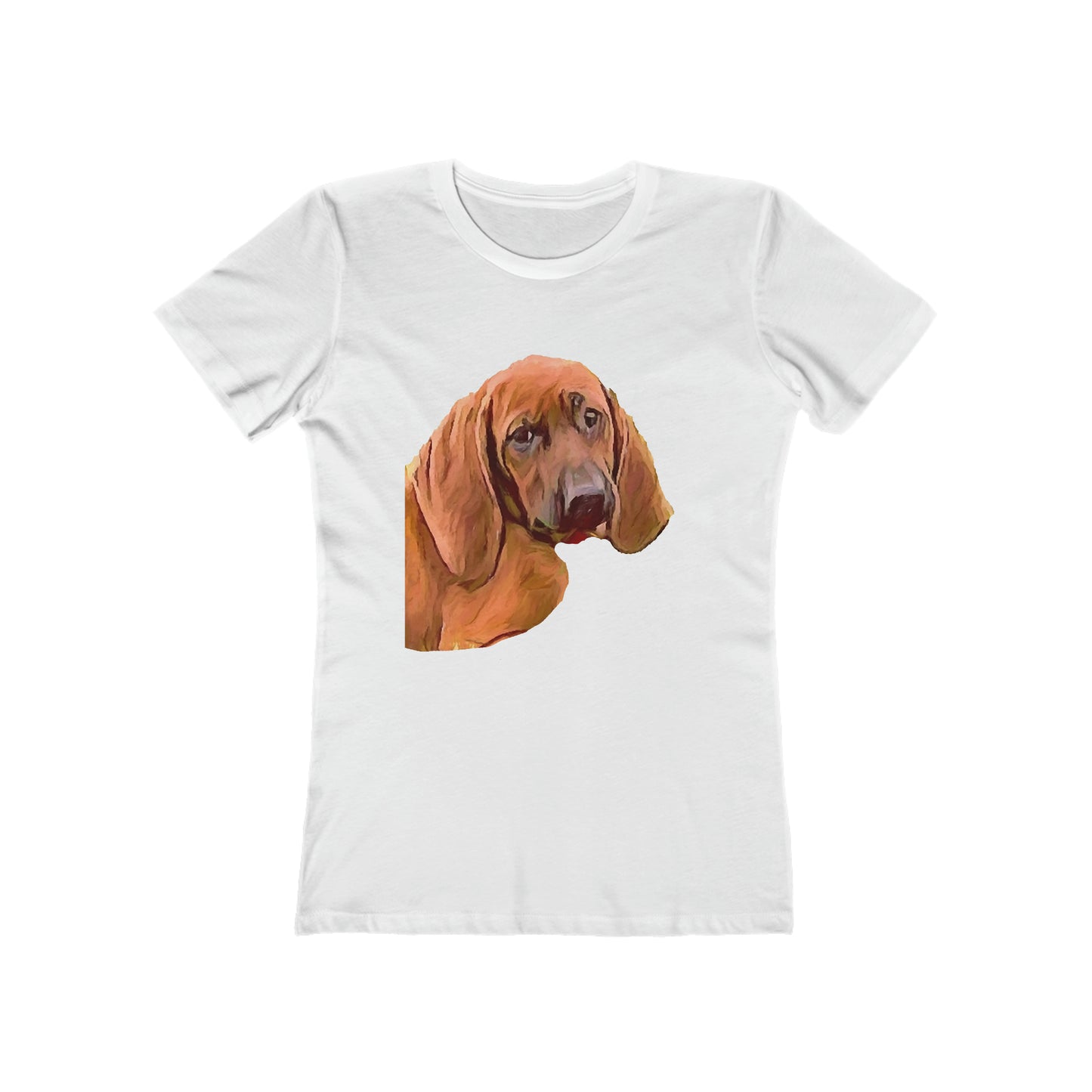 Redbone Coonhound - - Women's Slim Fit Ringspun Cotton T-Shirt