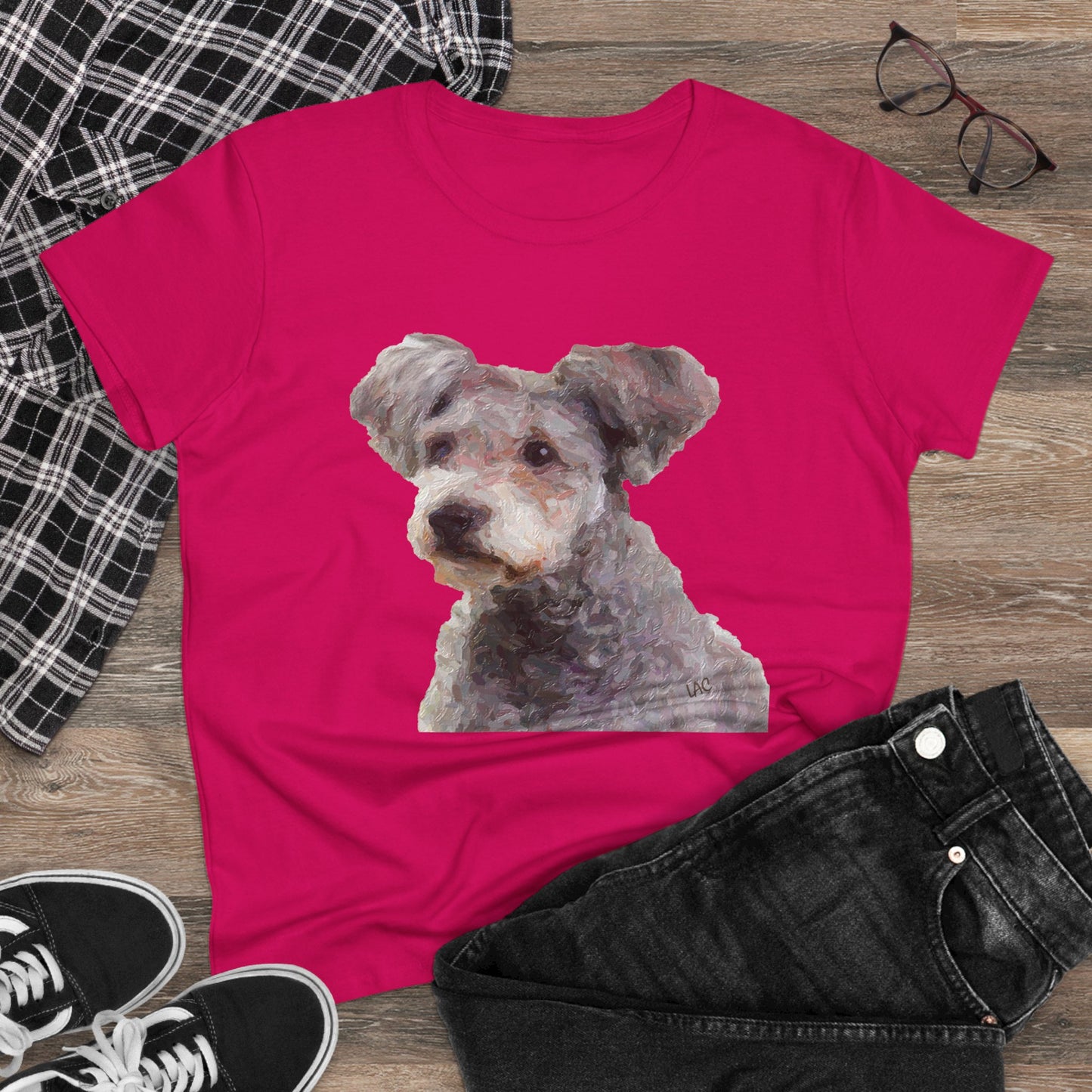 Hungarian Pumi Women's Midweight Cotton Tee