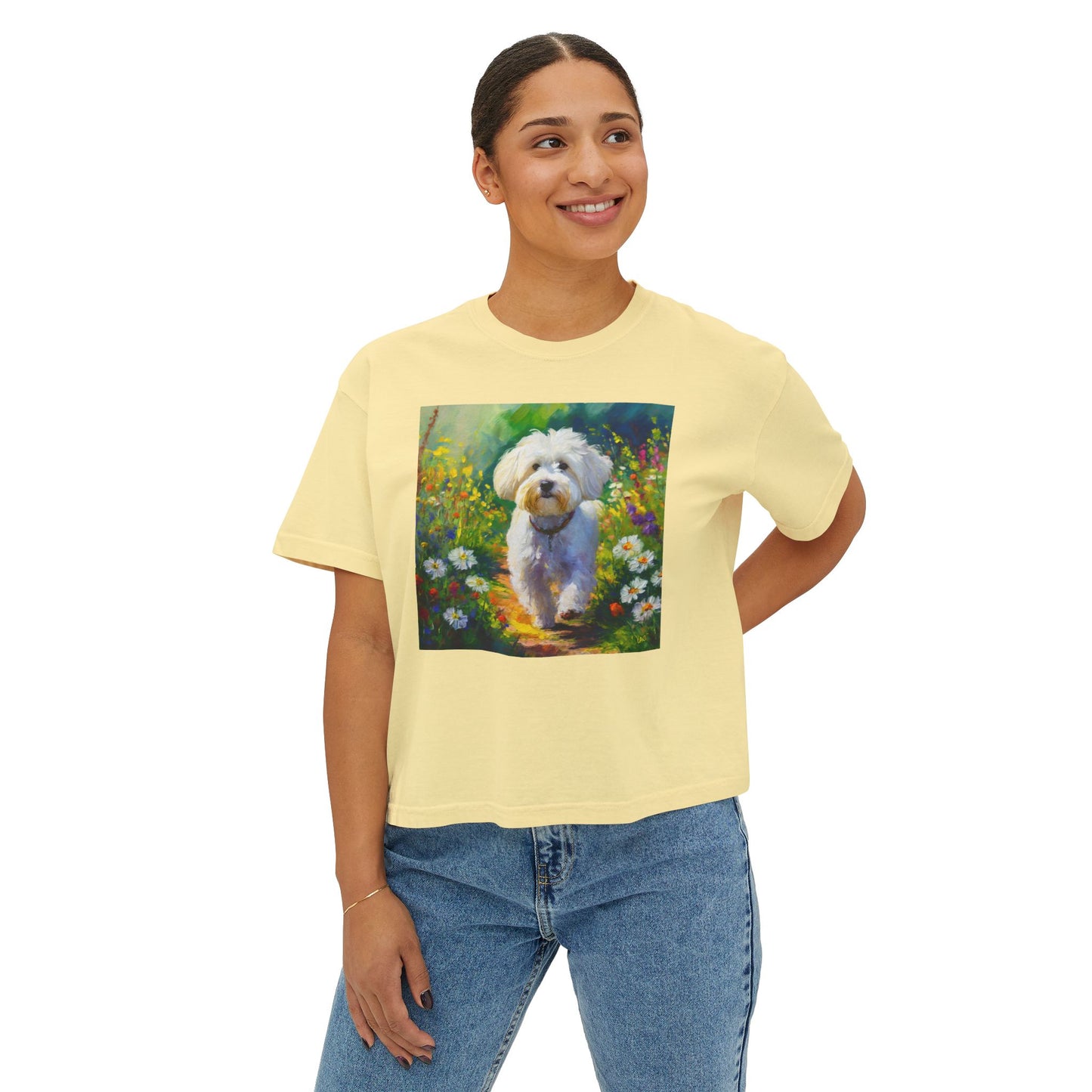 Bolognese Women's Oversized Boxy Tee