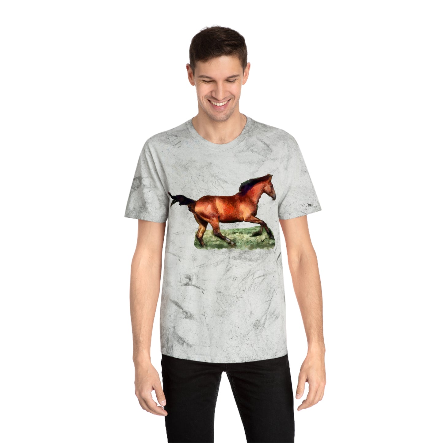 Horse 'Sam' Unisex Cotton Color Blast T-Shirt