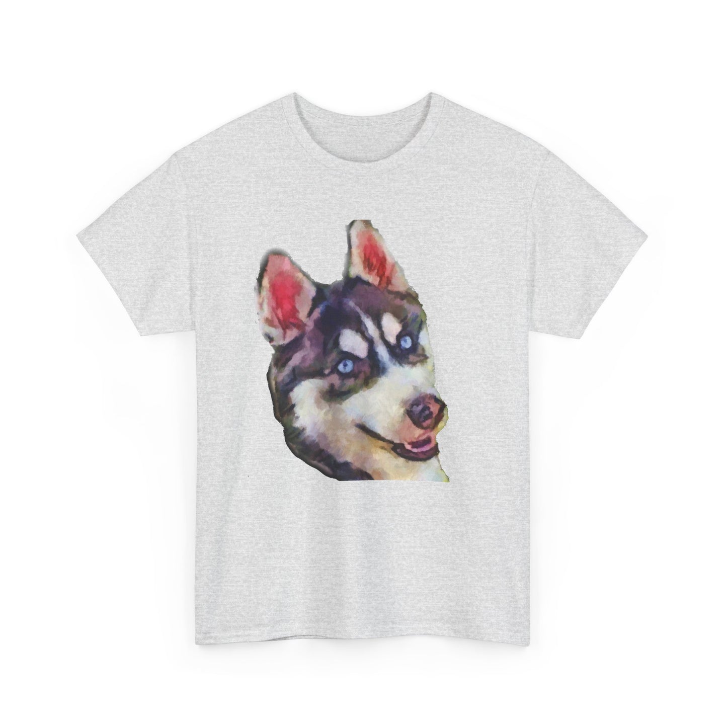 Siberian Husky 'Iditarod' Unisex Heavy Cotton Tee