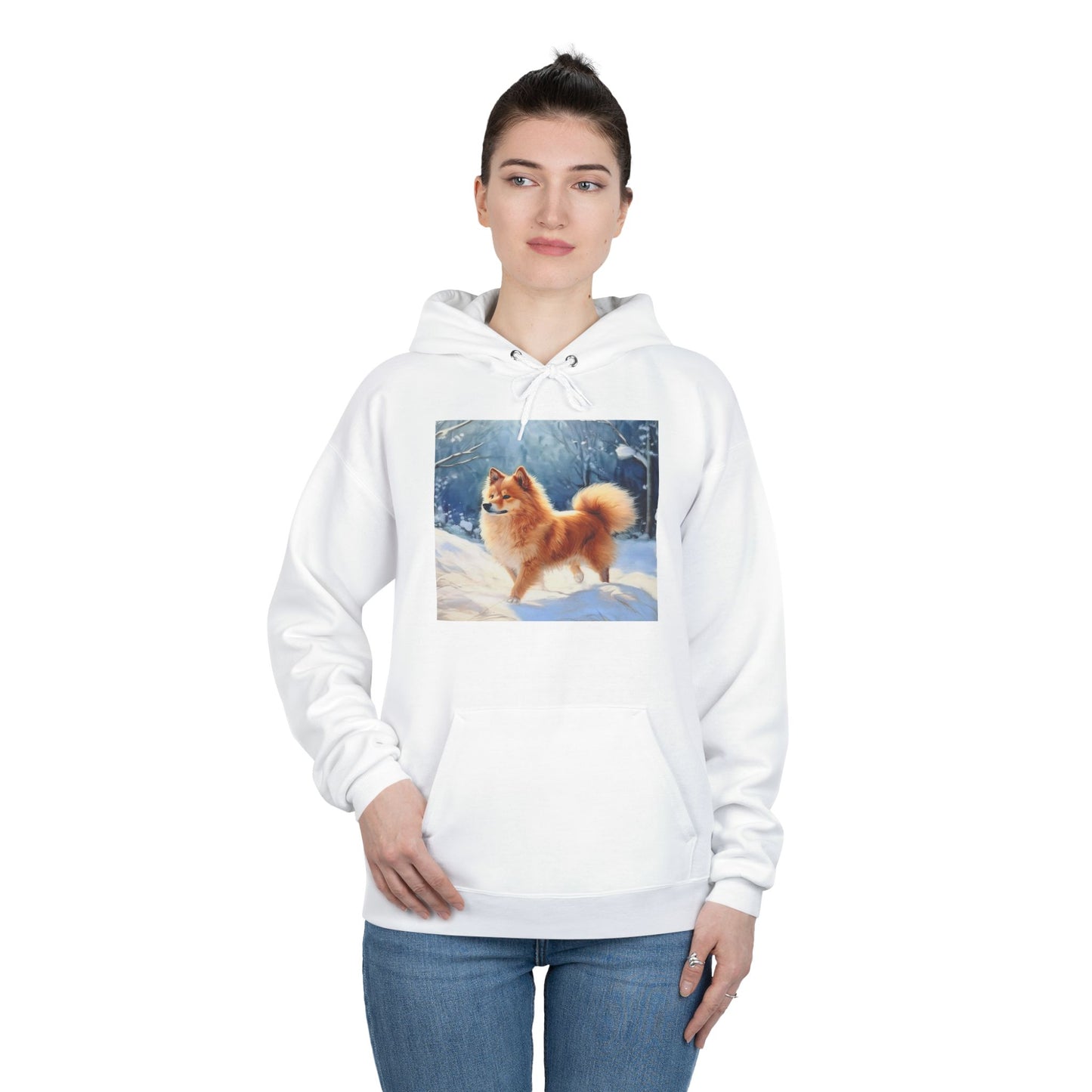 Finnish Spitz - Cozy Fleece Lined Pullover Hoodie