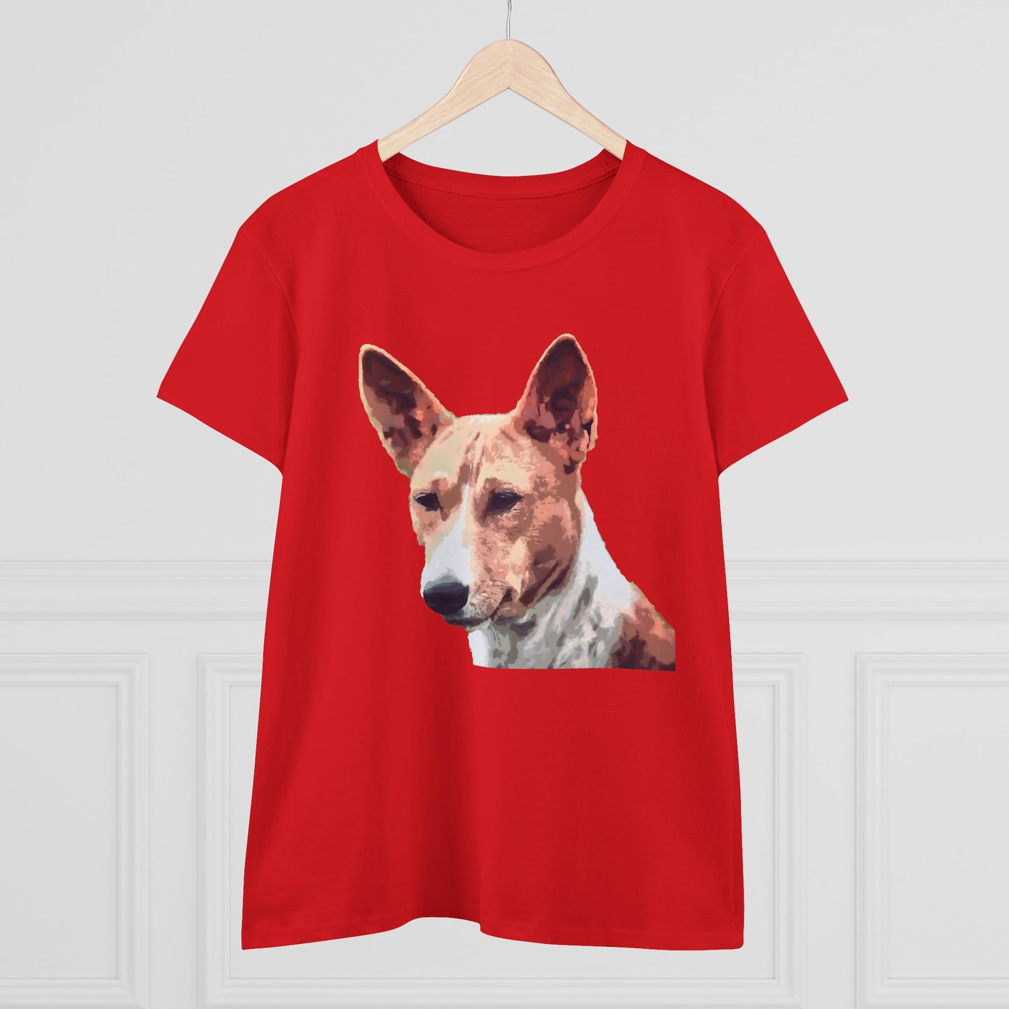 Basenji Women's Midweight Cotton Tee - A Whisper of Comfort