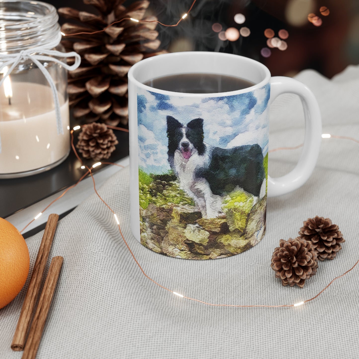 Border Collie Ceramic Mug 11oz