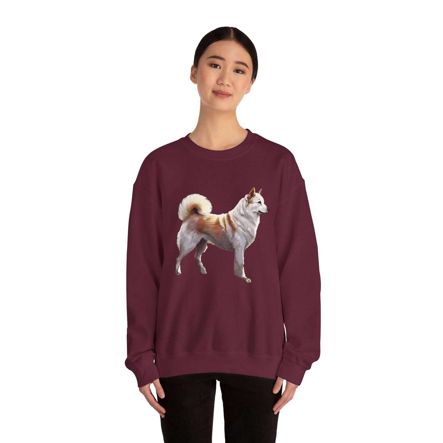 Kishu Ken Unisex 50/50 Crewneck Sweatshirt
