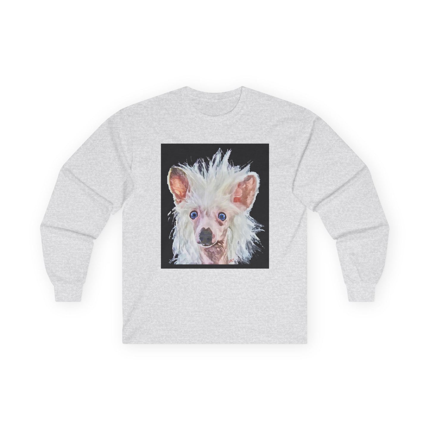 Chinese Crested Unisex Cotton Long Sleeve Tee