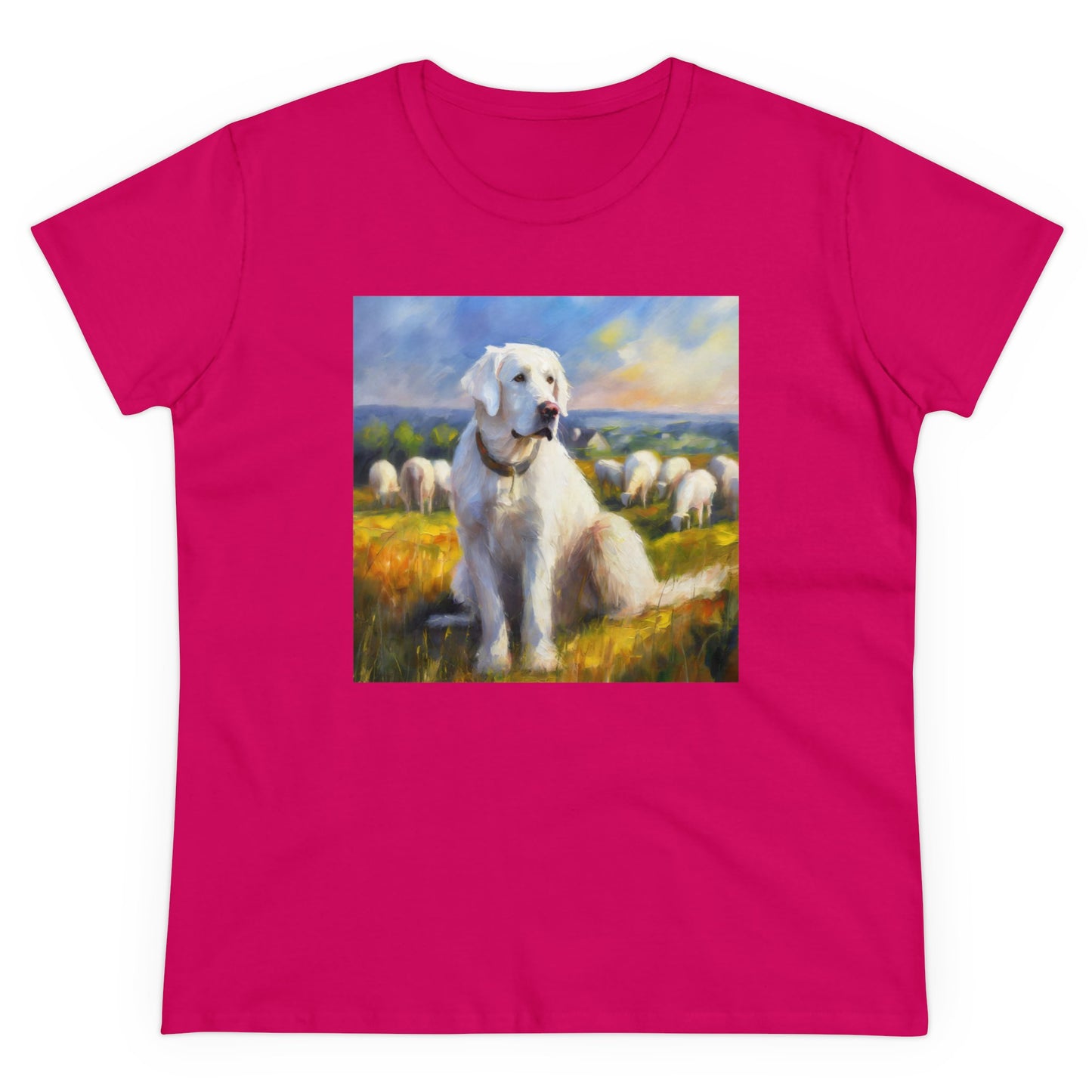 Hungarian Kavasz Women's Midweight Cotton Tee - A Soft Embrace