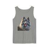 Keeshond Unisex Relaxed Fit Garment-Dyed Tank Top