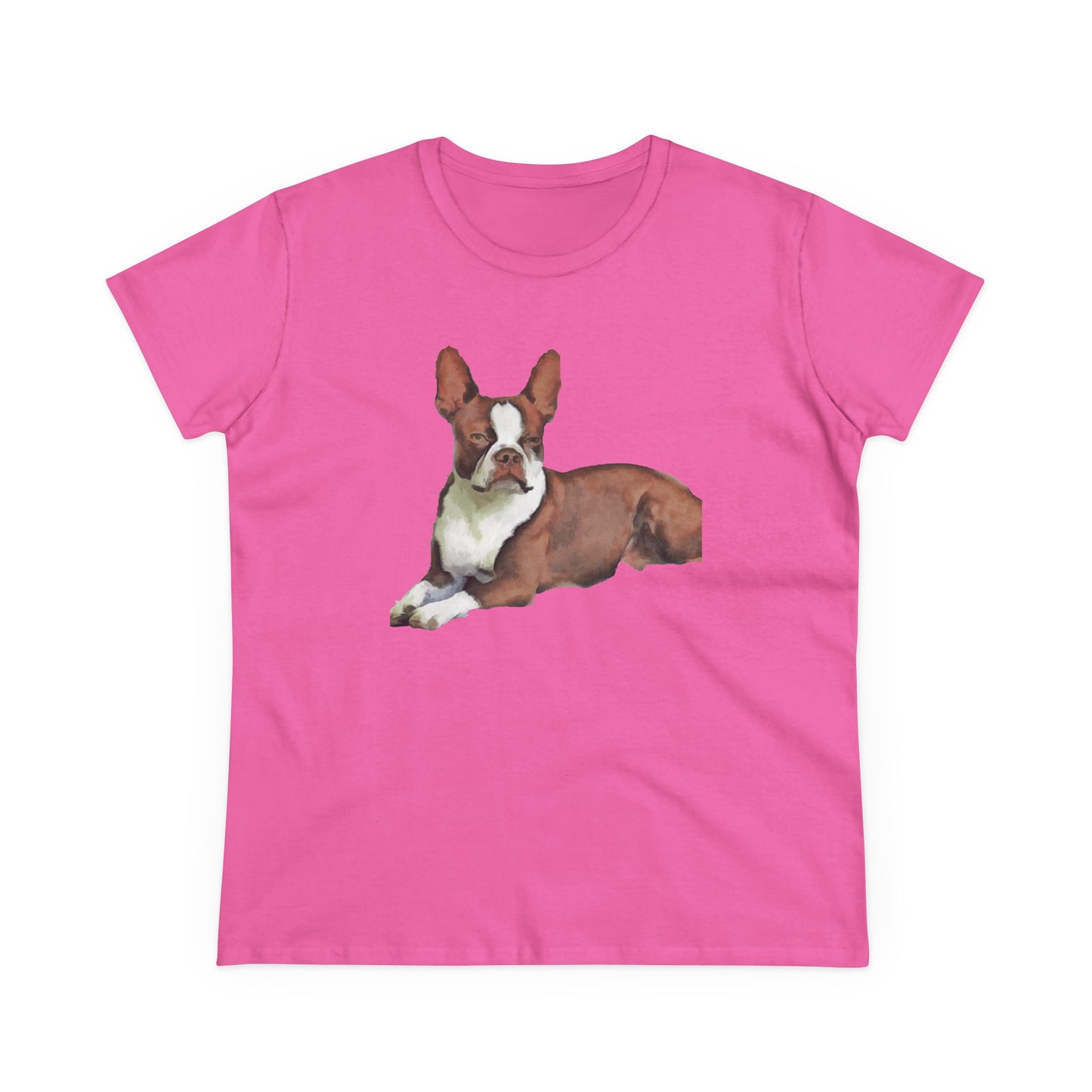 Boston Terrer 'Seely' Women's Midweight Cotton Tee