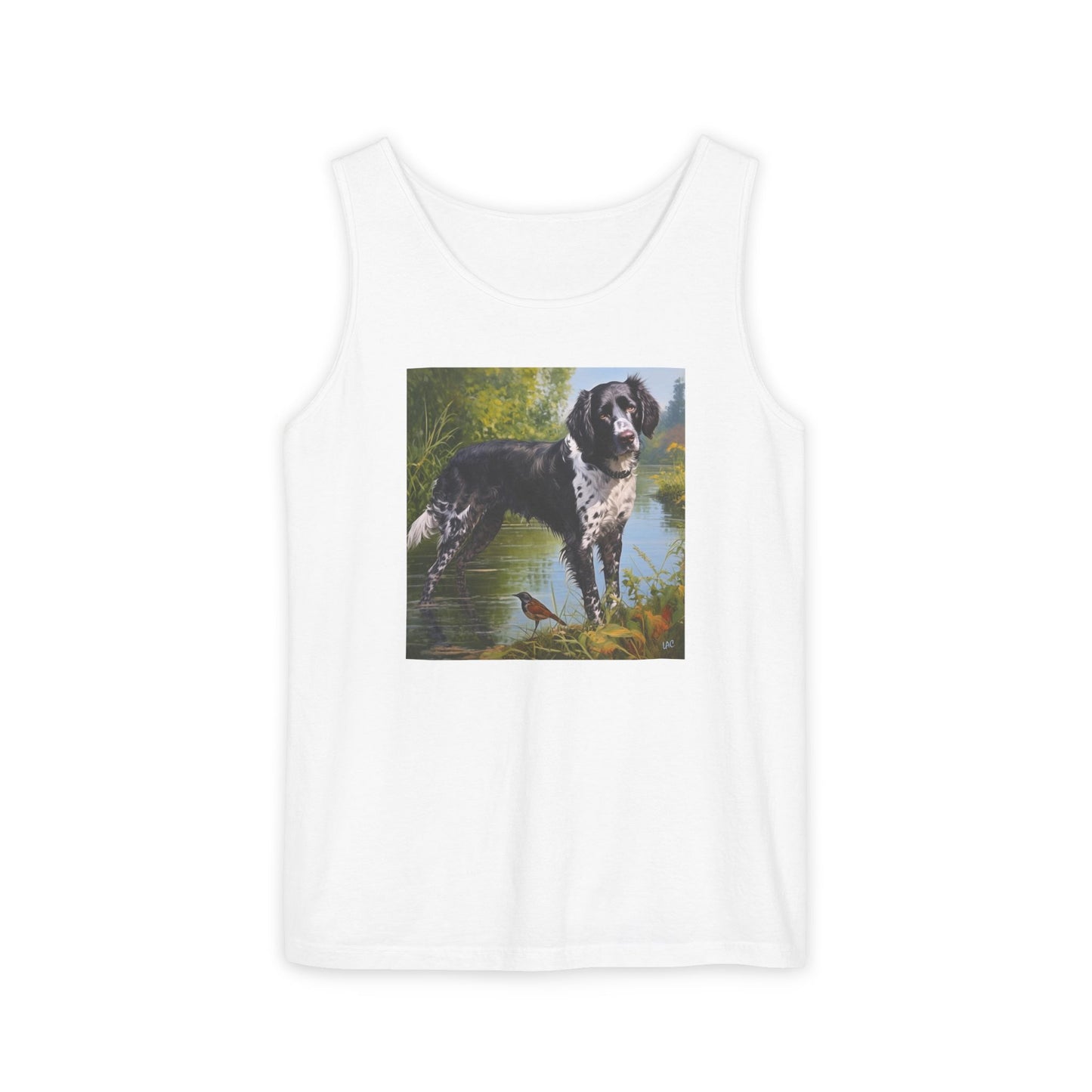 Large Munsterlander - Unisex Relaxed Fit Garment-Dyed Tank Top