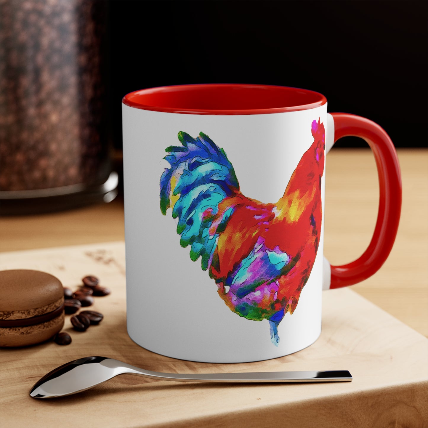 Rooster 'Craw' Accent Coffee Mug, 11oz