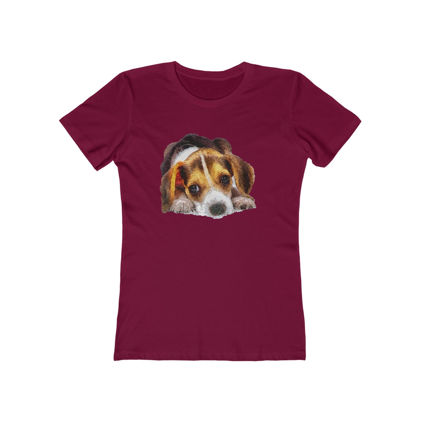 Beagle 'Daisy Mae' Women's Slim Fit T-Shirt: A Touch of Whimsy