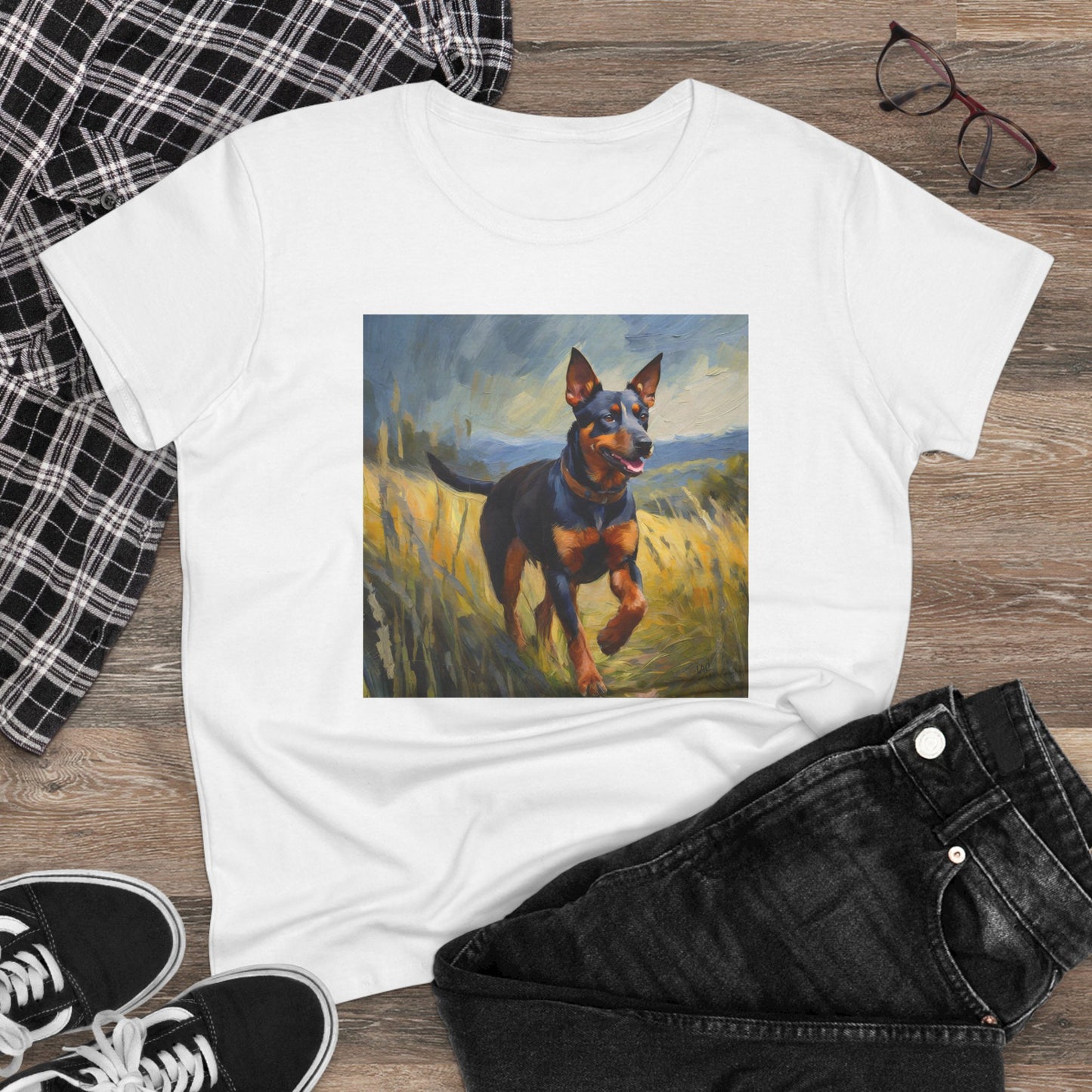 Lancashire Heeler Women's Midweight Cotton Tee