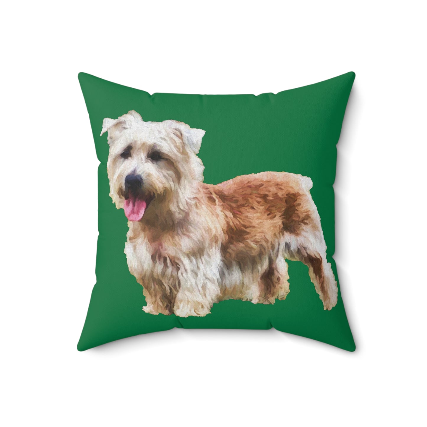 Glen of Imaal Terrier Spun Polyester Throw Pillow
