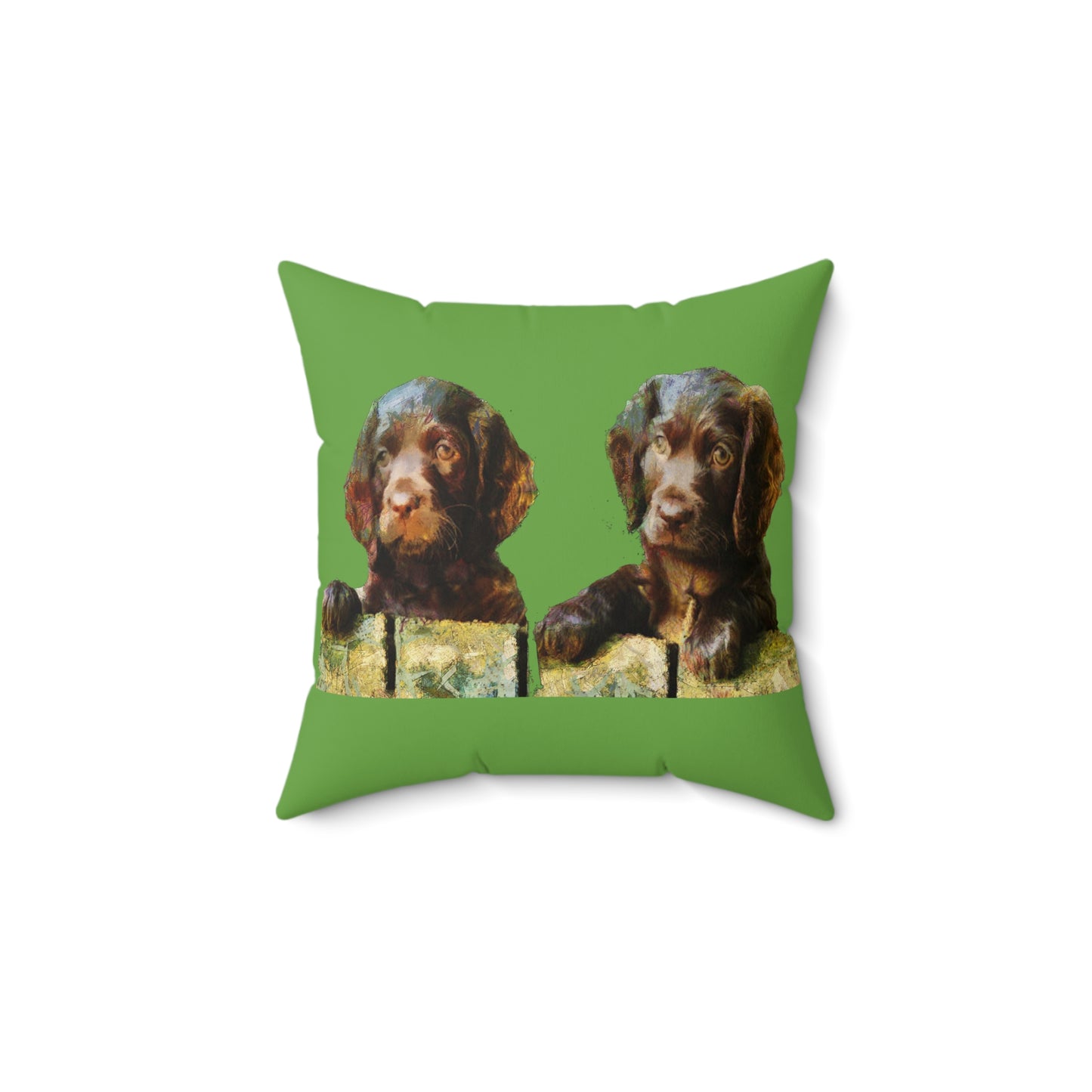 Boykin Spaniels Spun Polyester Throw Pillow