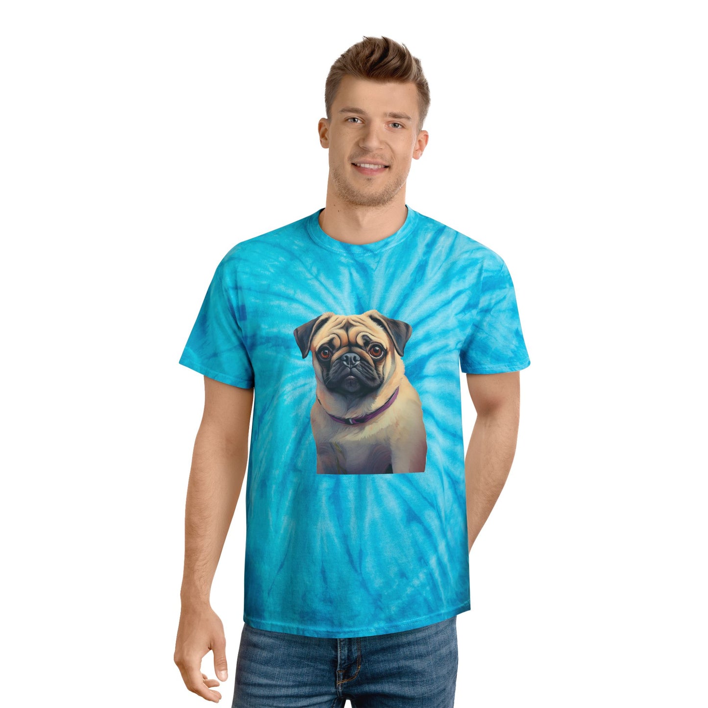 Pug - Unisex Tie-Dye Tee, Cyclone