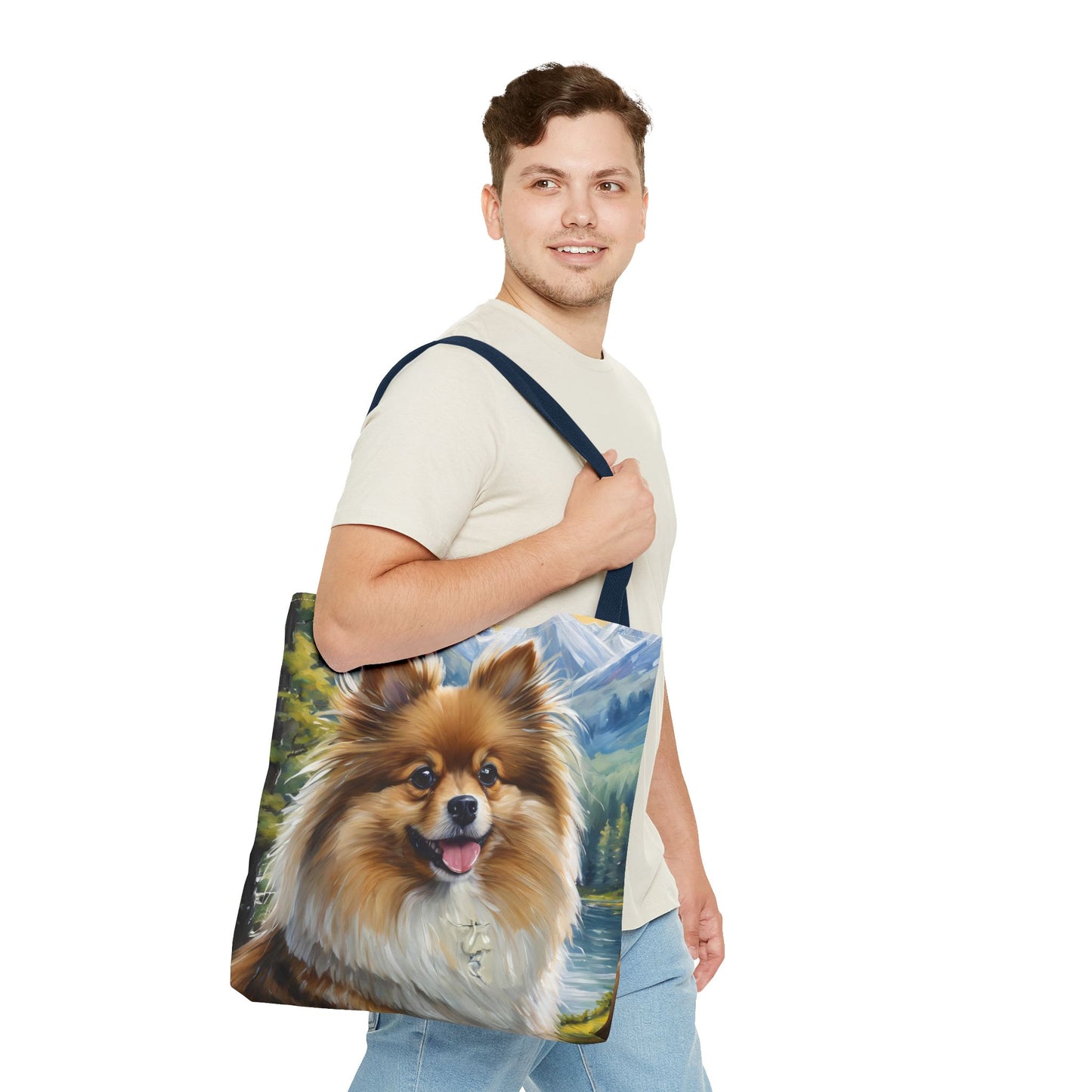 German Spitz Tote Bag (AOP) - Versatile Everyday Companion