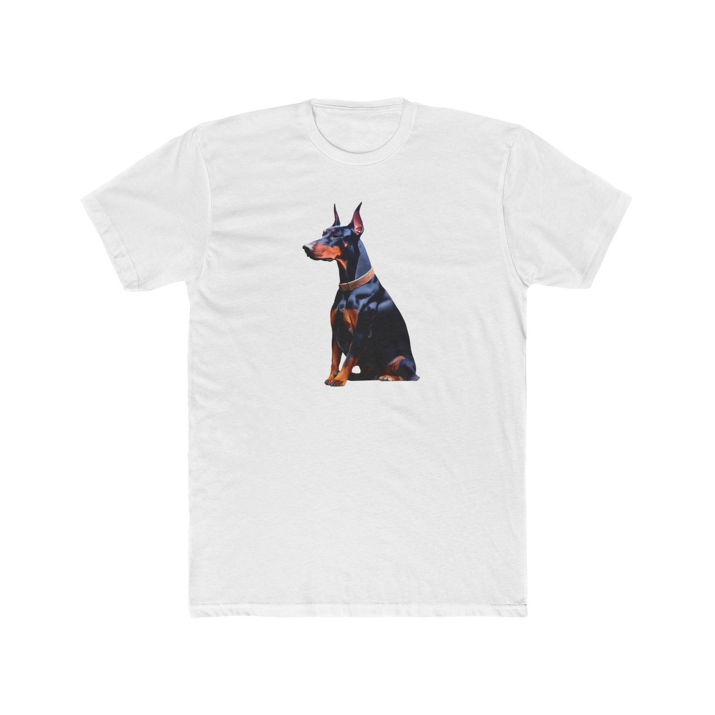 Doberman Pinscher #2 - Men's Fitted Cotton Crew Tee