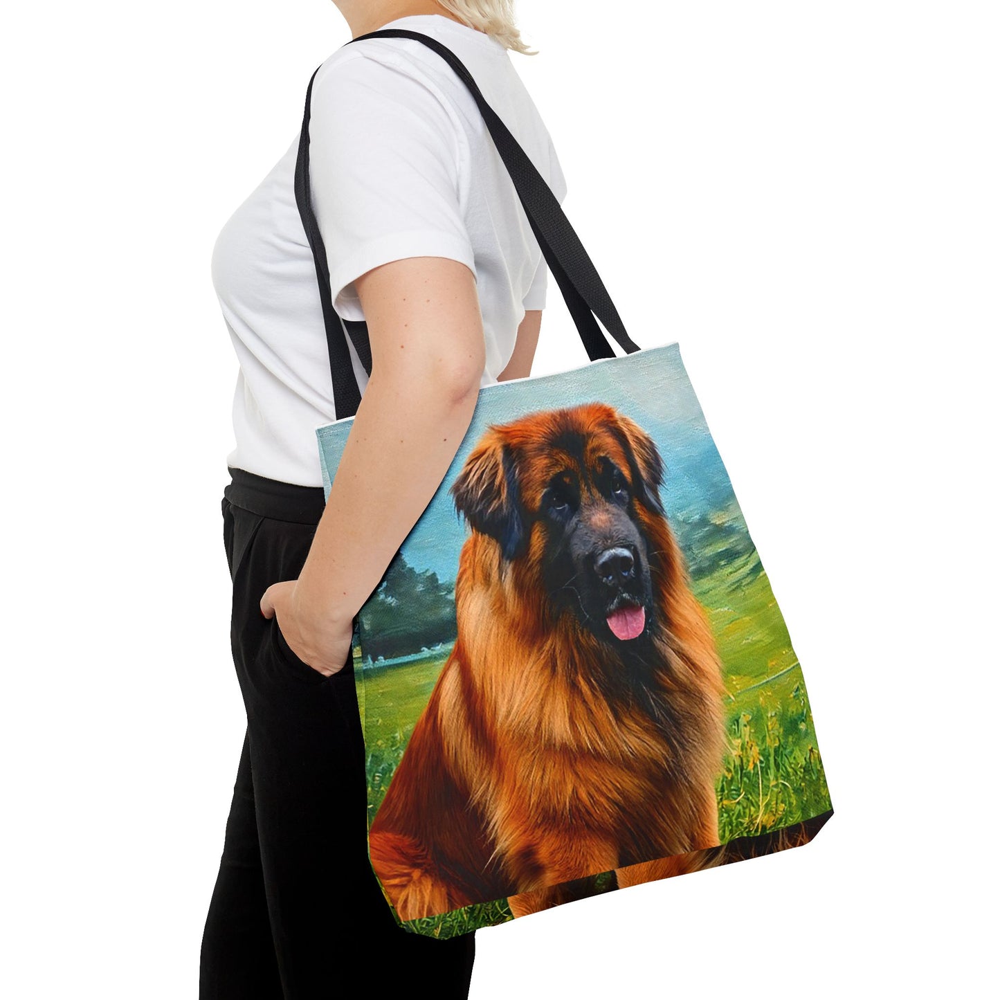 Leonberger - Polyester Tote Bag (AOP): Embrace the Majesty