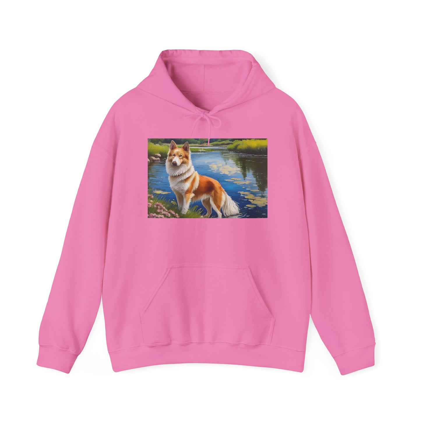 Norrbottenspets Unisex 50/50 Hooded Sweatshirt