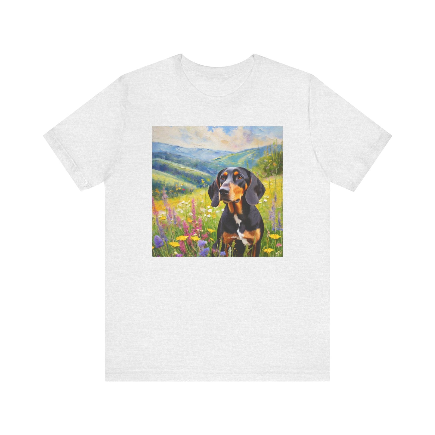 Black & Tan Coonhound Unisex Jersey Short Sleeve Tee
