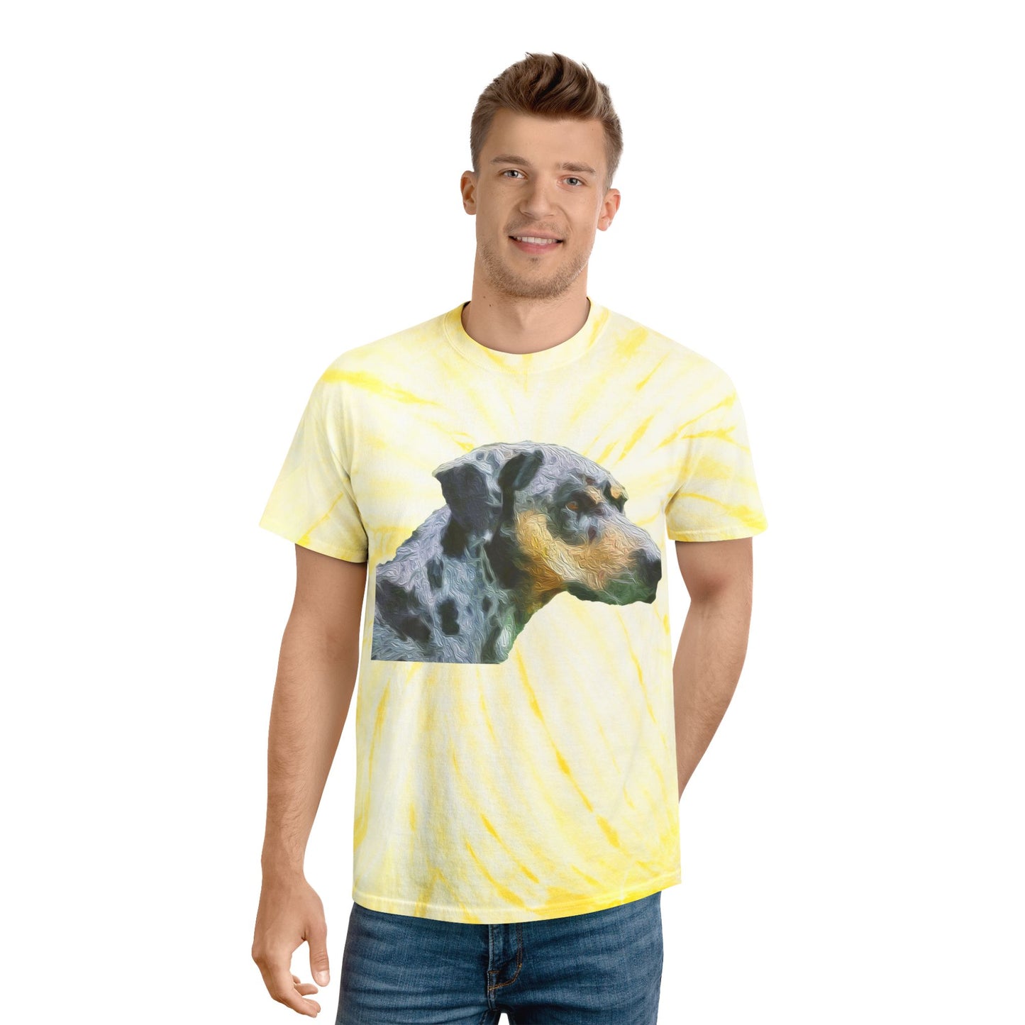 Catahoula 'Clancy' - Unisex Tie-Dye Tee, Cyclone