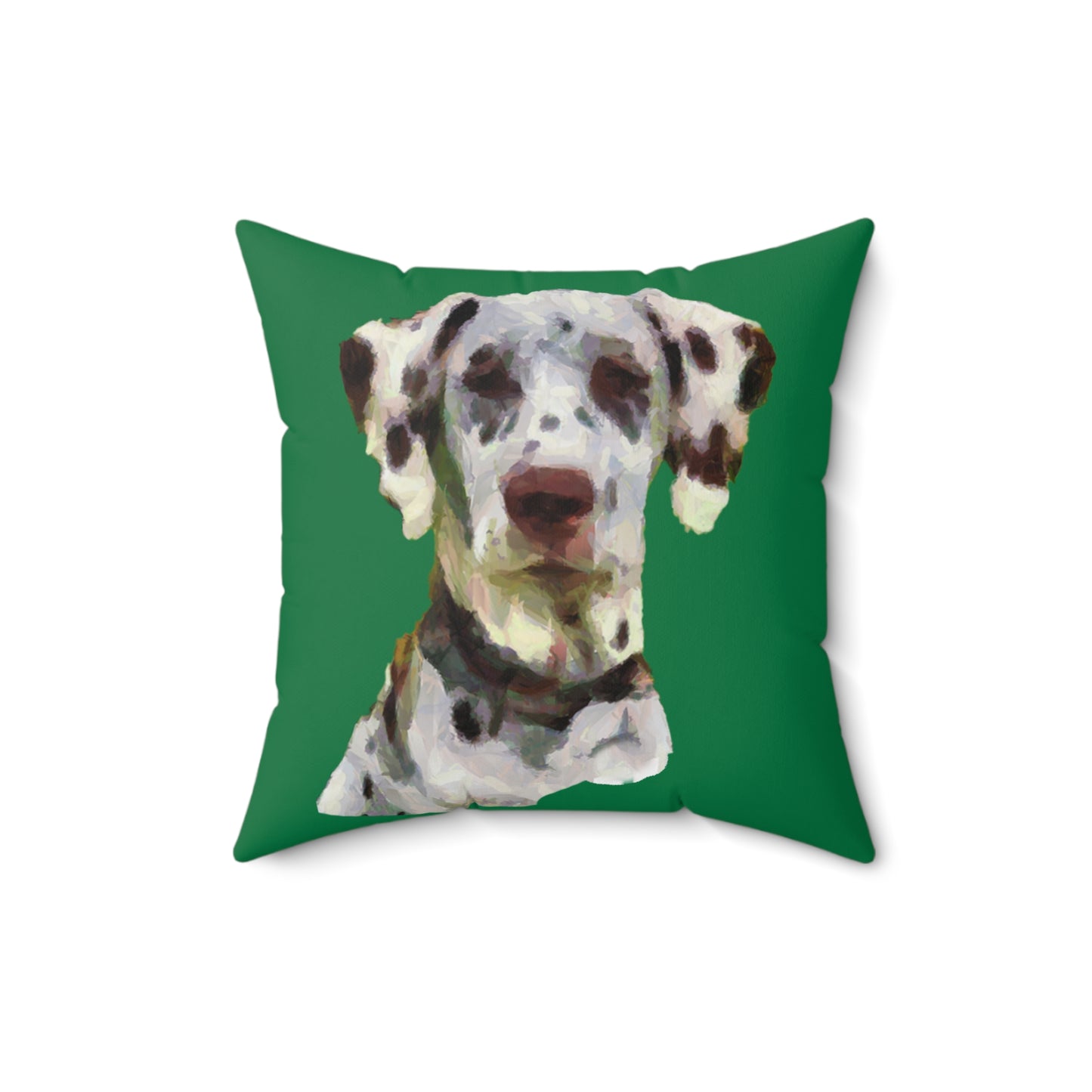 Dalmatian Impressionistic Spun Polyester Throw Pillow