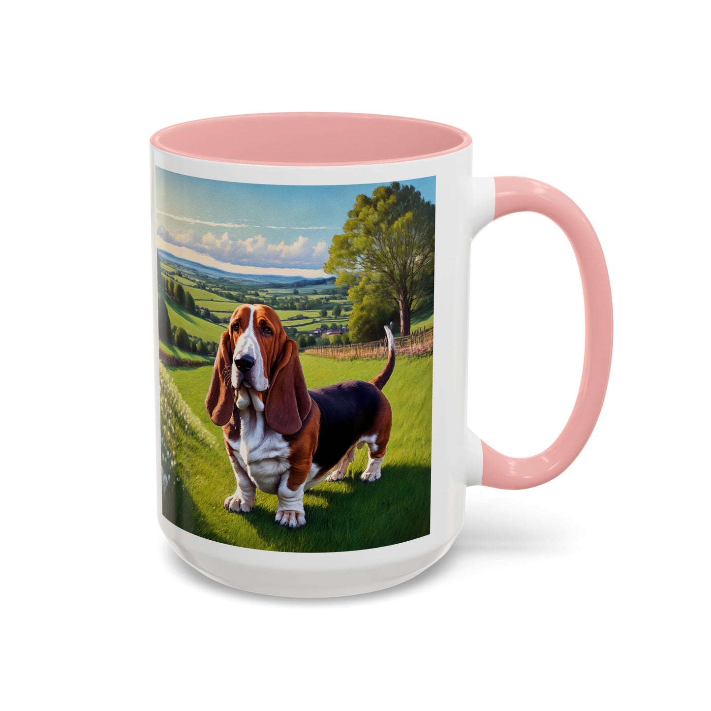 Basset Hound -- Ceramic Accent Coffee Mug (11, 15oz)