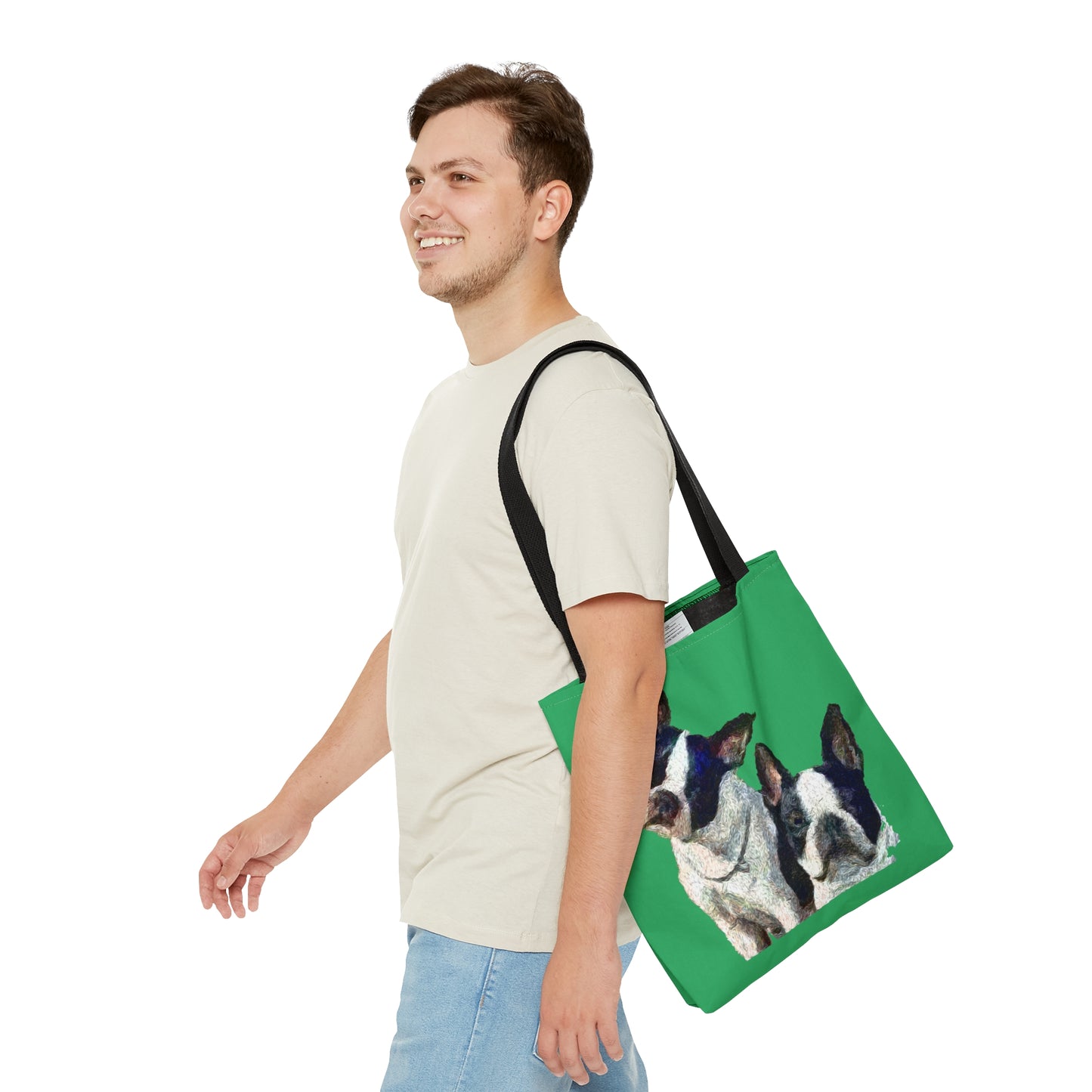 Boston Terrriers "Skipper & Dee Dee" Tote Bag