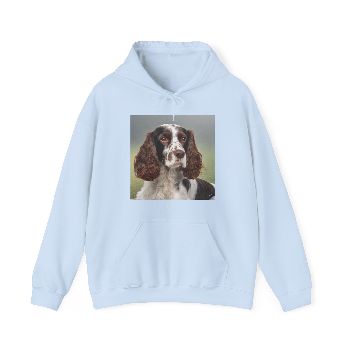 Classic 50/50 Hooded Sweatshirt by French Spaniel #2