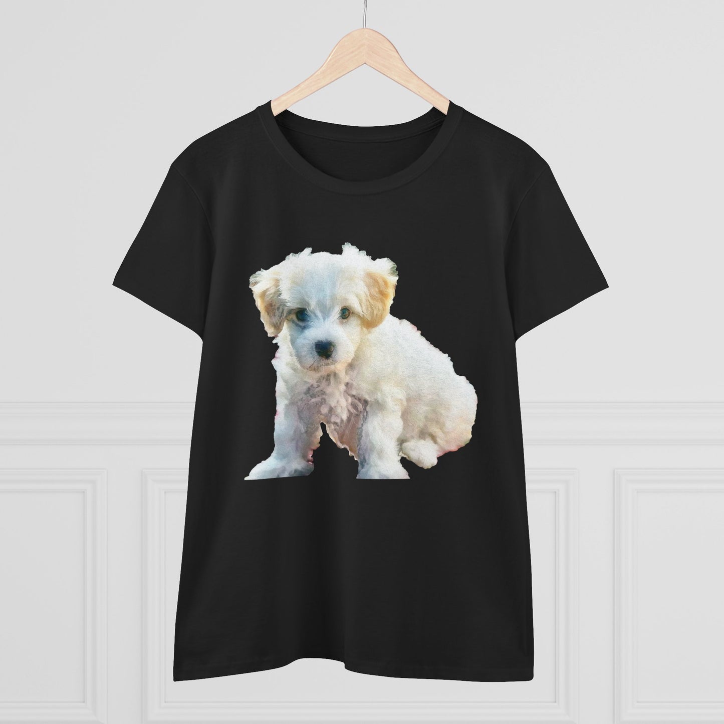 Bichon Frise Women's Midweight Cotton Tee